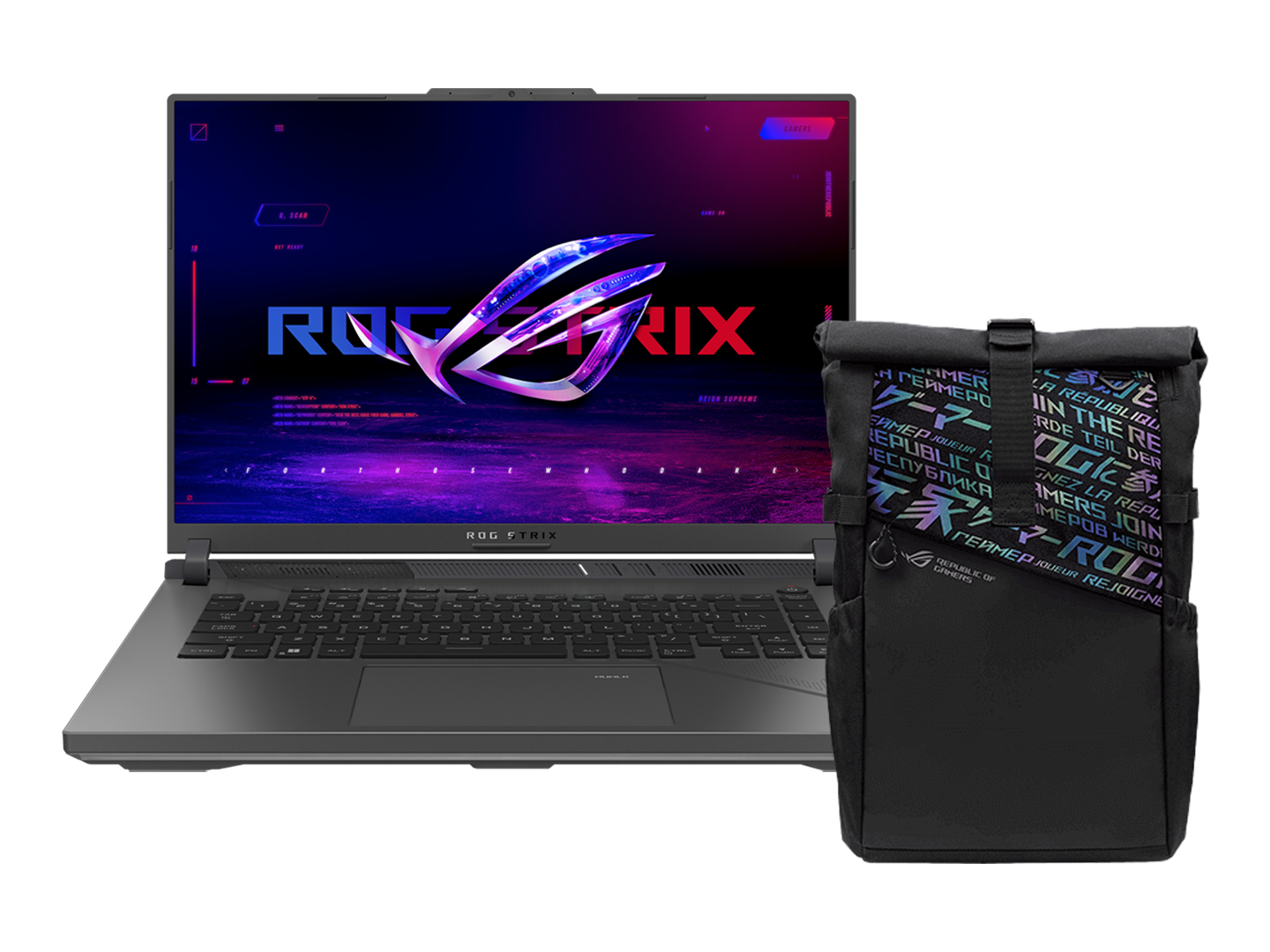 Intel Backpack ASUS ROG Strix G16 Gaming Laptop - Intel Core i7-13650HX RTX™ 4050 6GB ...