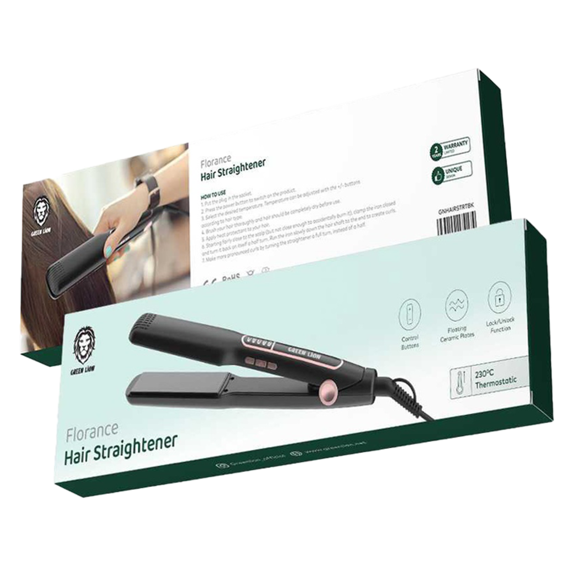 Green Lion Florence Hair Straightener - Best Prices