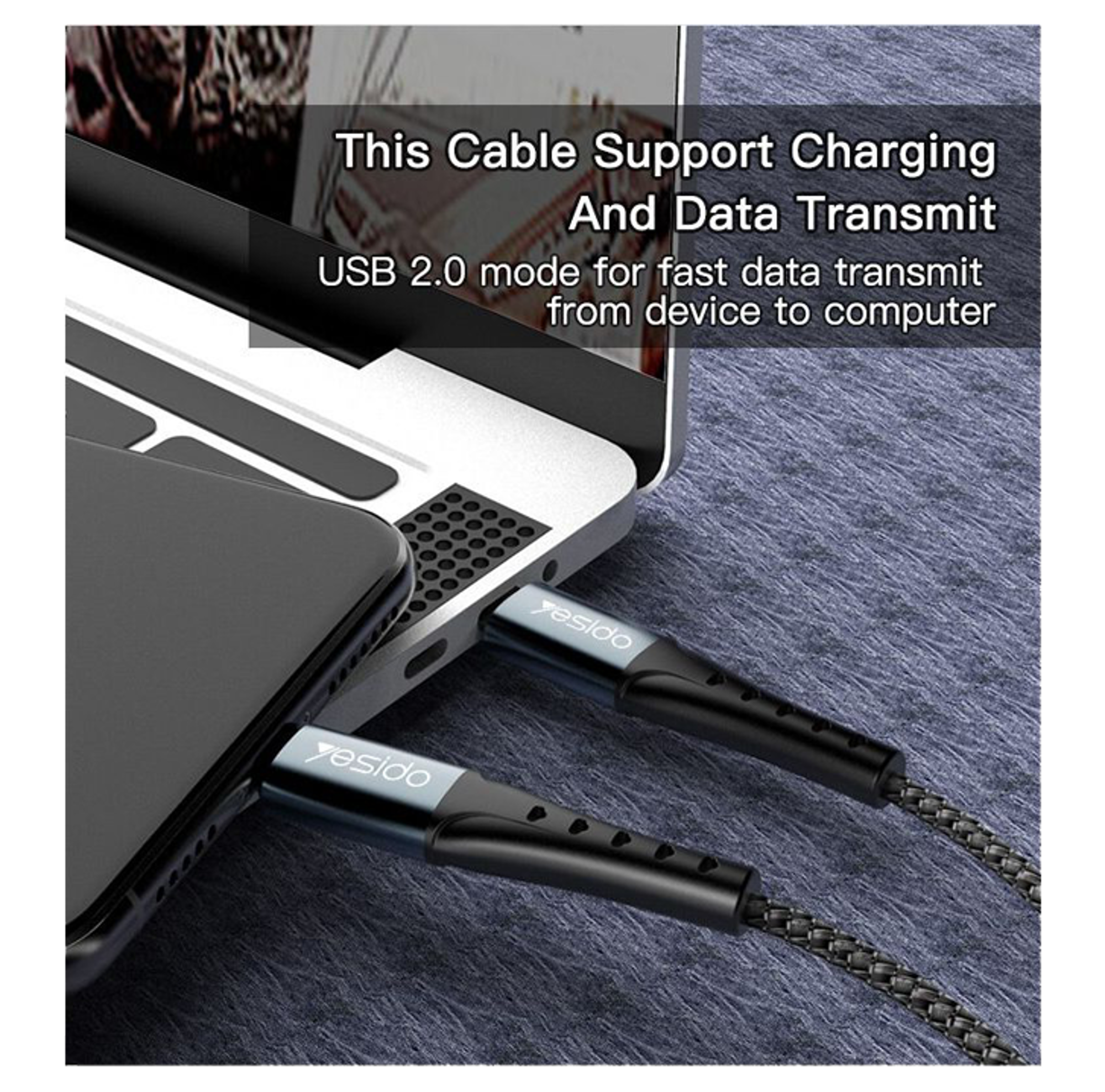 Yesido CA66 Type-C 60W Cable 1.2m - Best Prices