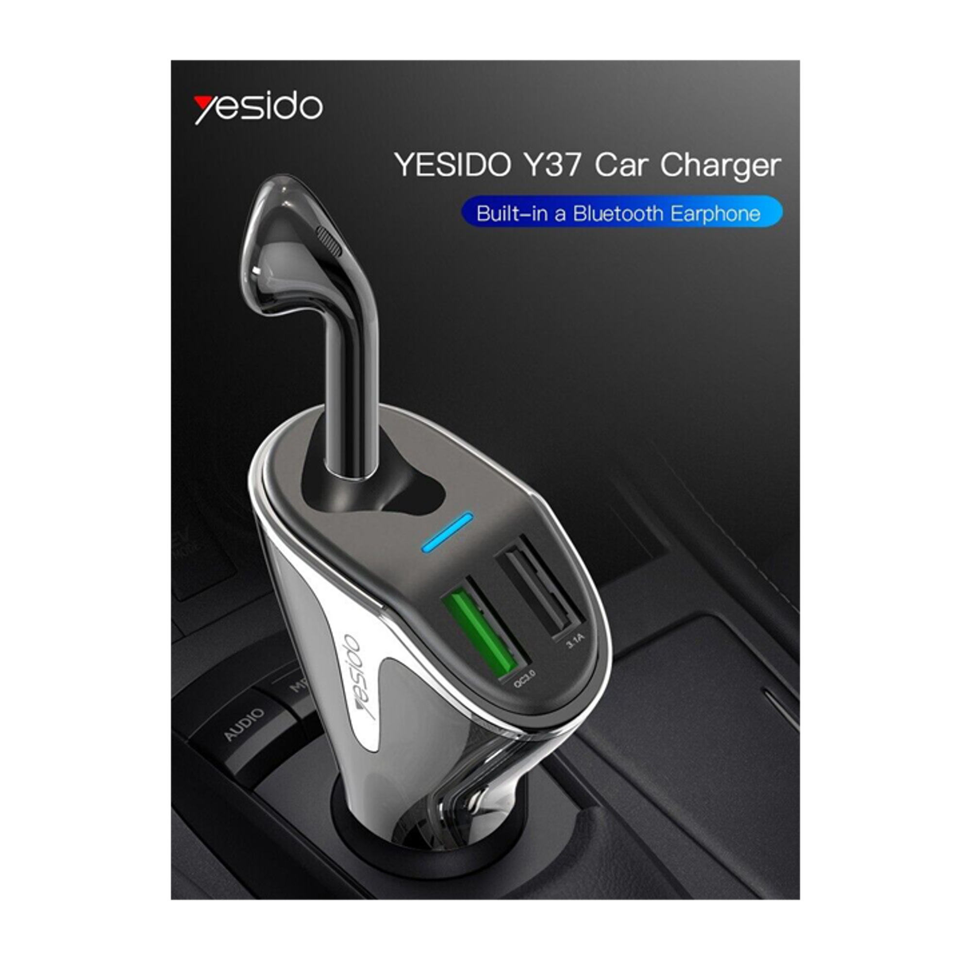 Yesido Y37 Bluetooth Headset Car Charger - Best Prices