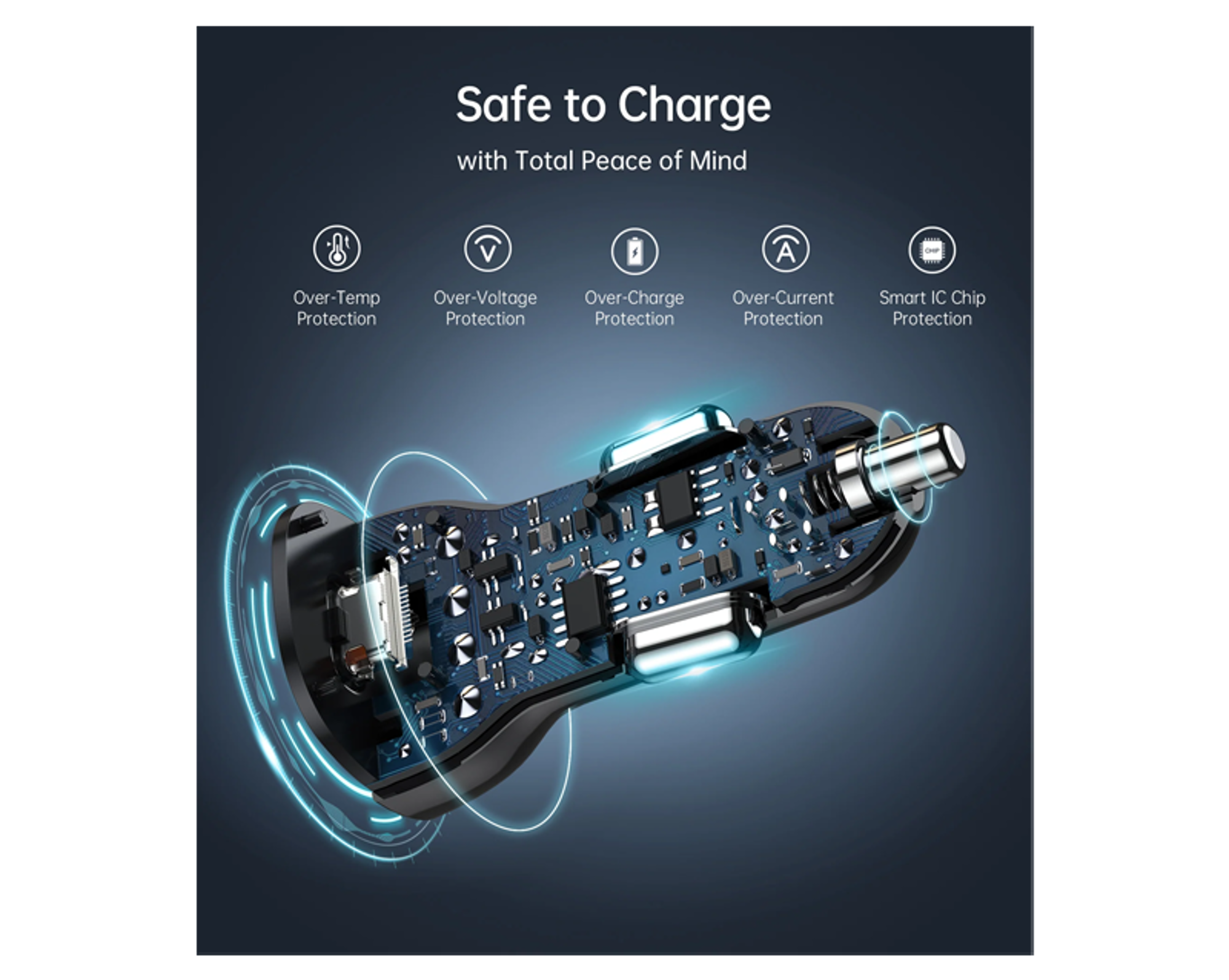 Choetech TC0008 Dual Type-C Fast Car Charger 40W - Best Prices
