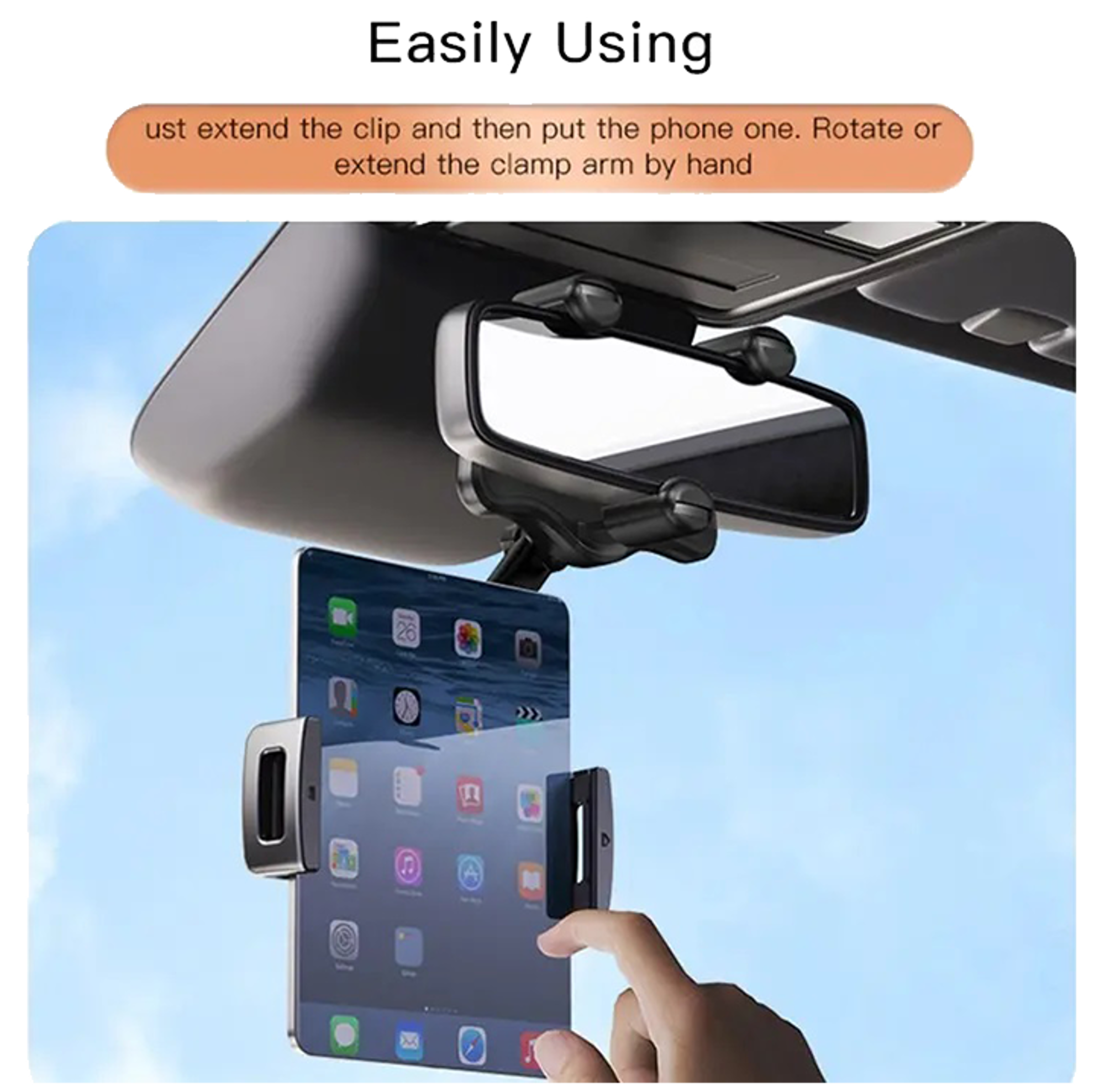 Yesido C196 Car Rearview Mirror Using Phone Holder - Best Prices