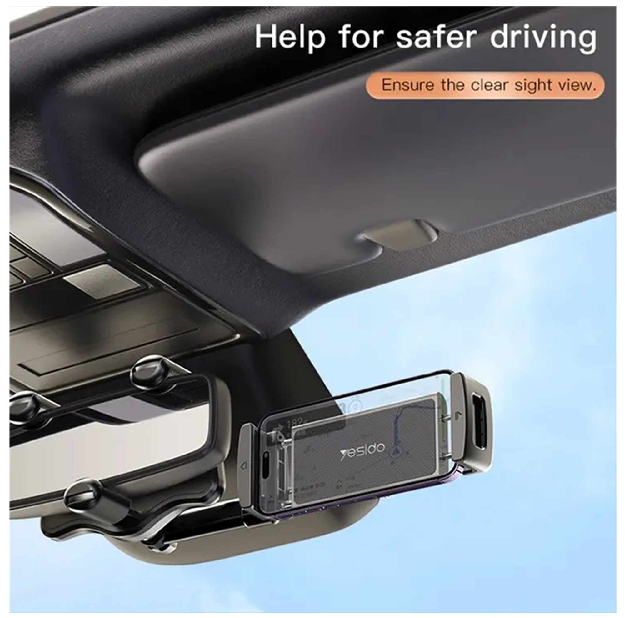 Yesido C196 Car Rearview Mirror Using Phone Holder - Best Prices