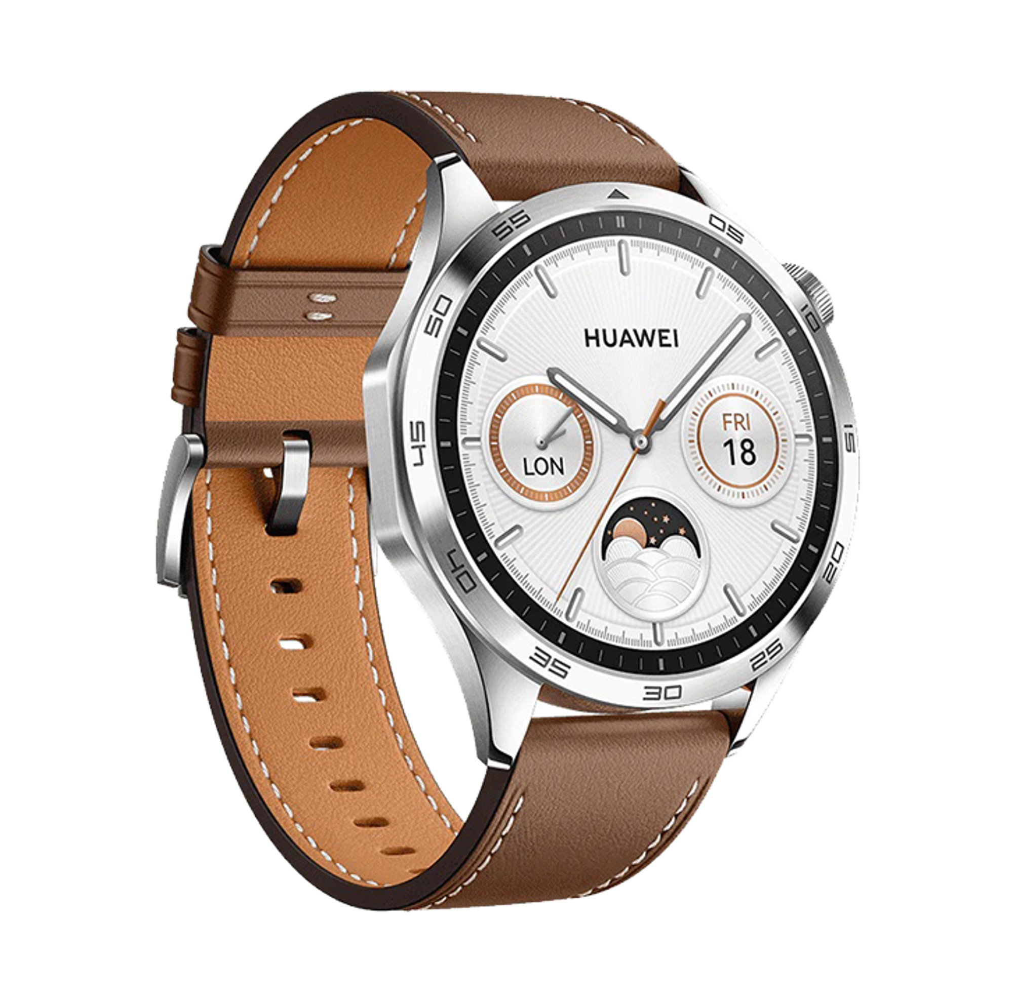 Huawei Watch GT4 46mm Leather Strap Brown - Best Prices