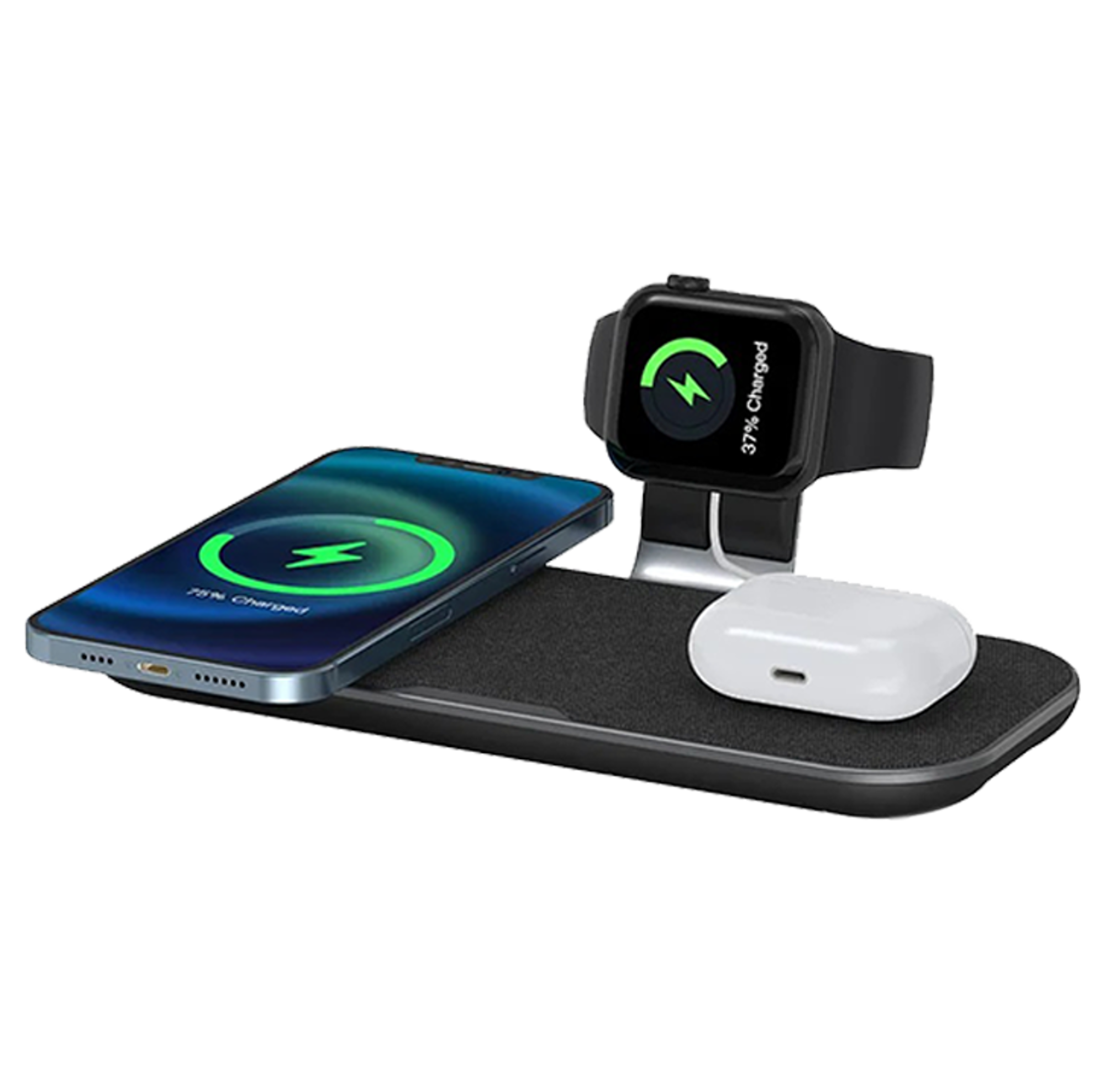 WiWU PA3IN1B Power Air 3 in 1 Wireless Fast Charger Stand High Speed Desktop - Best Prices