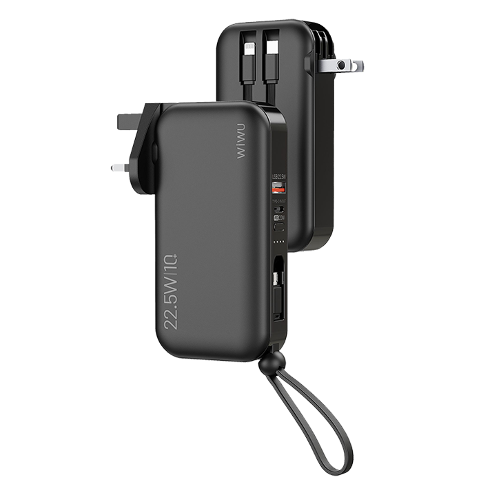 WiWU JC-23 20,000mAh Power Bank 22.5W with Built-In Cable and Led Display - Best Prices