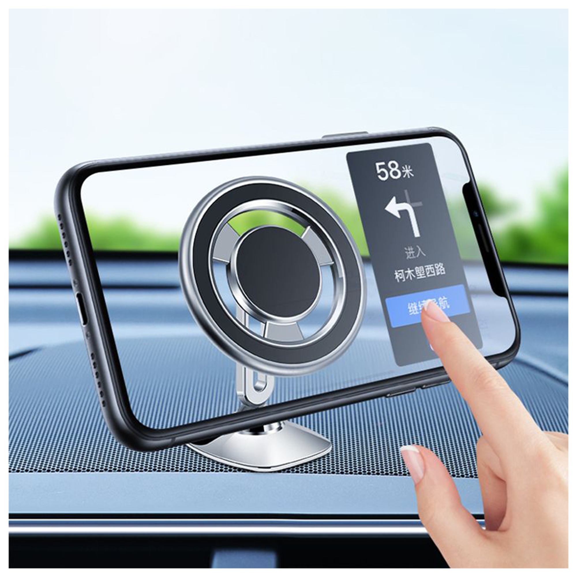 WiWU CH027 360° Rotatable Magnetic Car Phone Holder - Best Prices