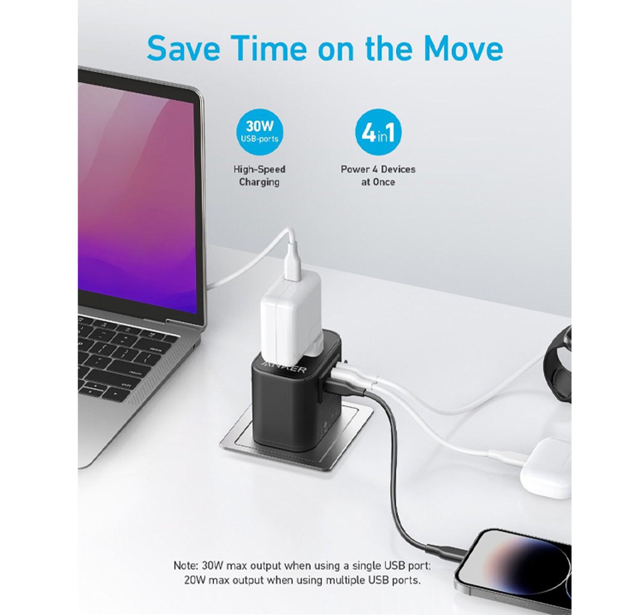 Anker PowerExtend Travel Adapter 30W with Type-C Charger - Best Prices
