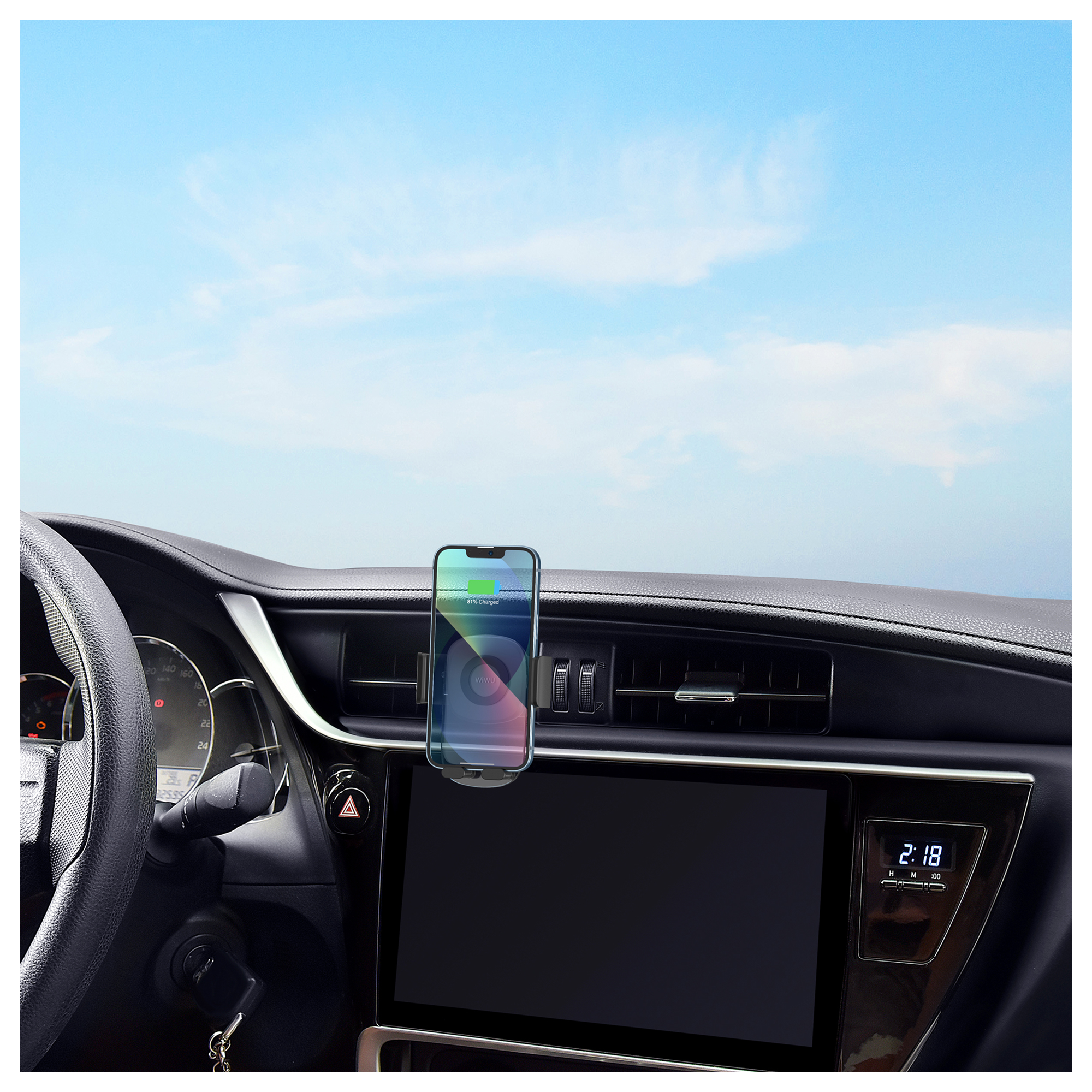 WiWU Semi-transparent Phone Stand for Car Air Vent - Best Prices
