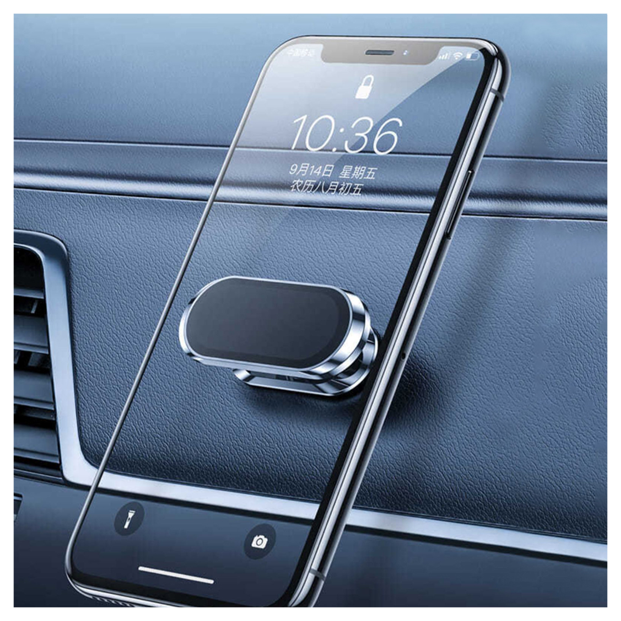 WiWU CH002 360 Degree Rotatable Magnetic Flat Floor Car Phone Holder - Best Prices