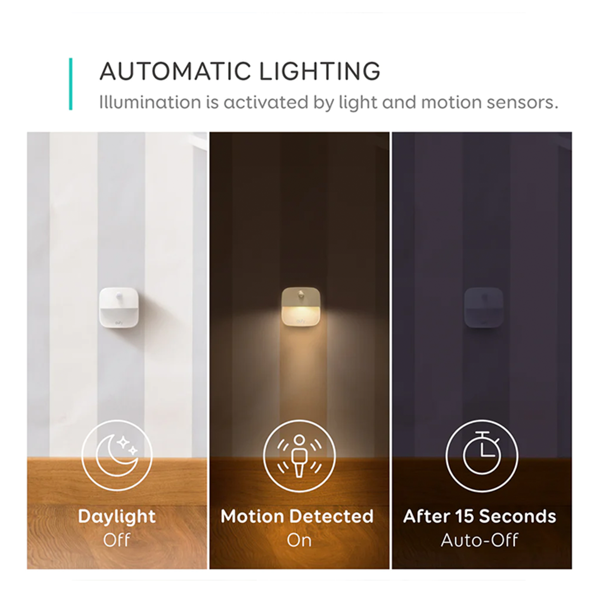 Eufy Lumi Stick-On Night Light (3 Pack) - Best Prices