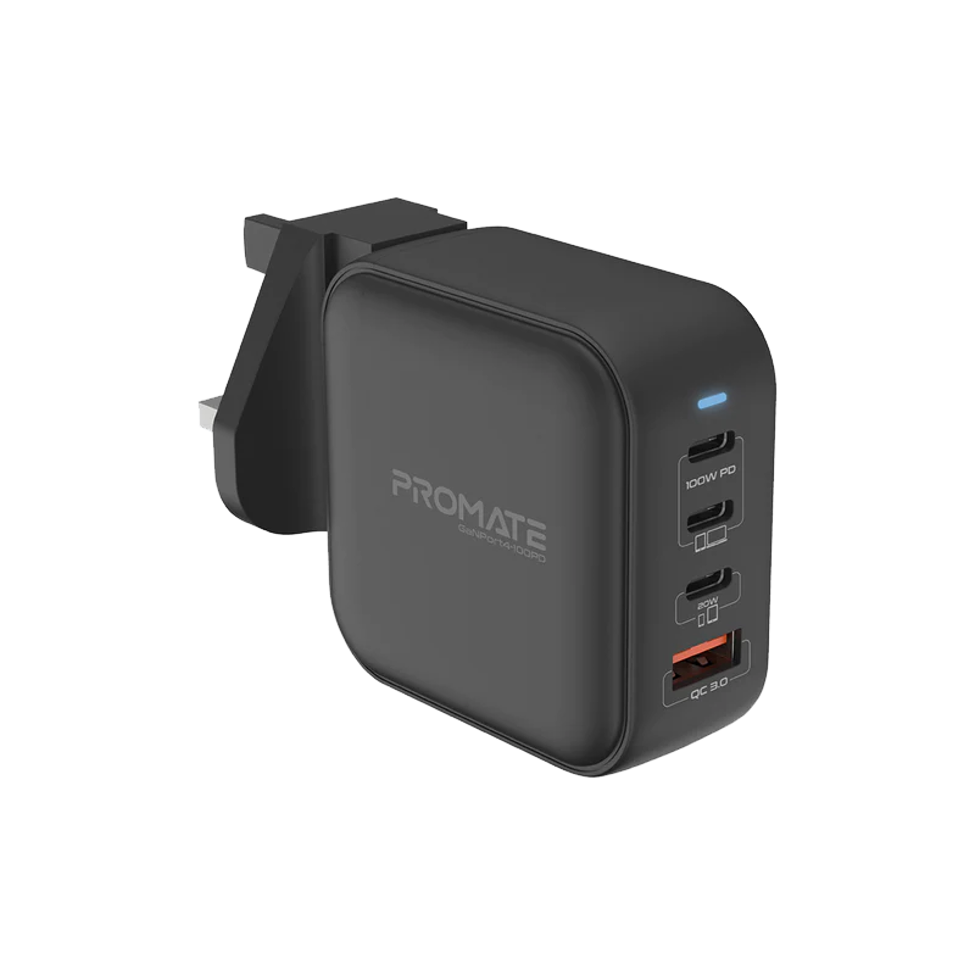 PROMATE 100W Power Delivery GaN Fast™ Charger with QC 3.0 - Best Prices