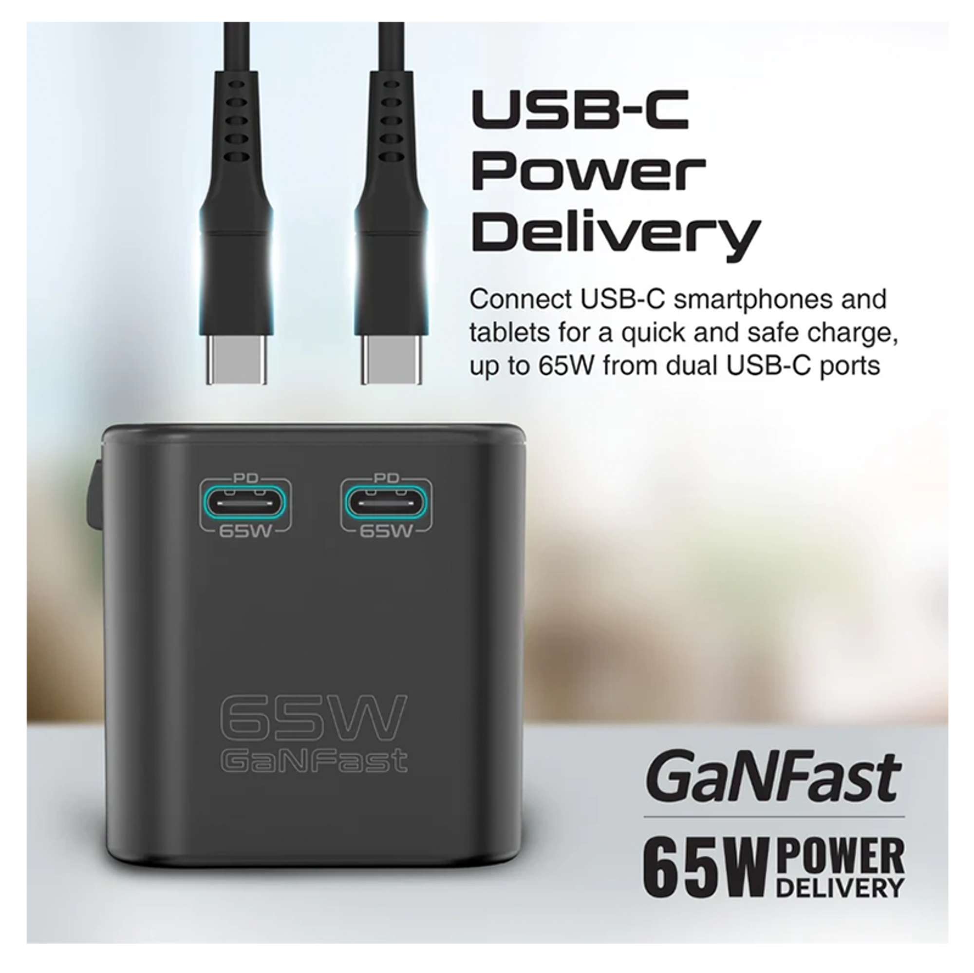 PROMATE 65W Power Delivery GaN Fast™ Travel Adapter - Best Prices