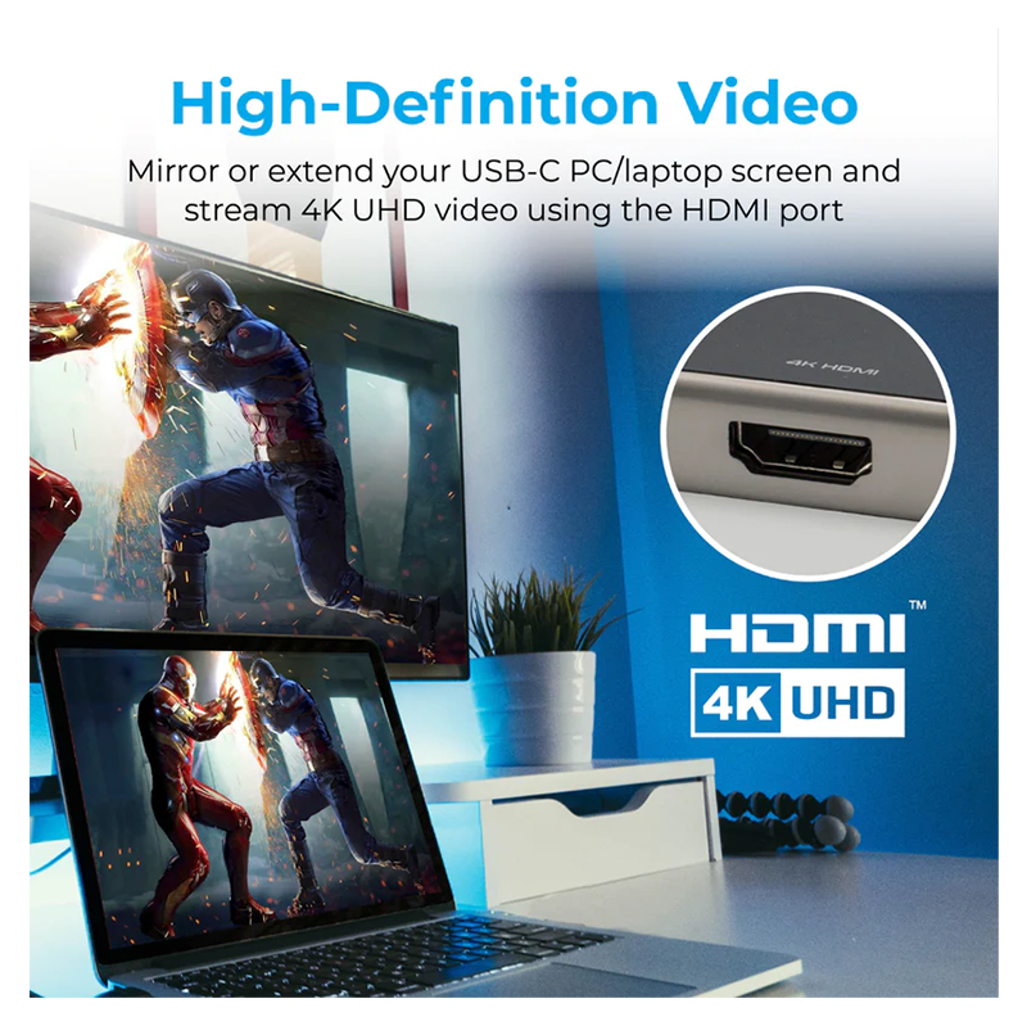 PROMATE 9 in 1 Ultra Compact Multiport Hub 100W Power Delivery - Best Prices
