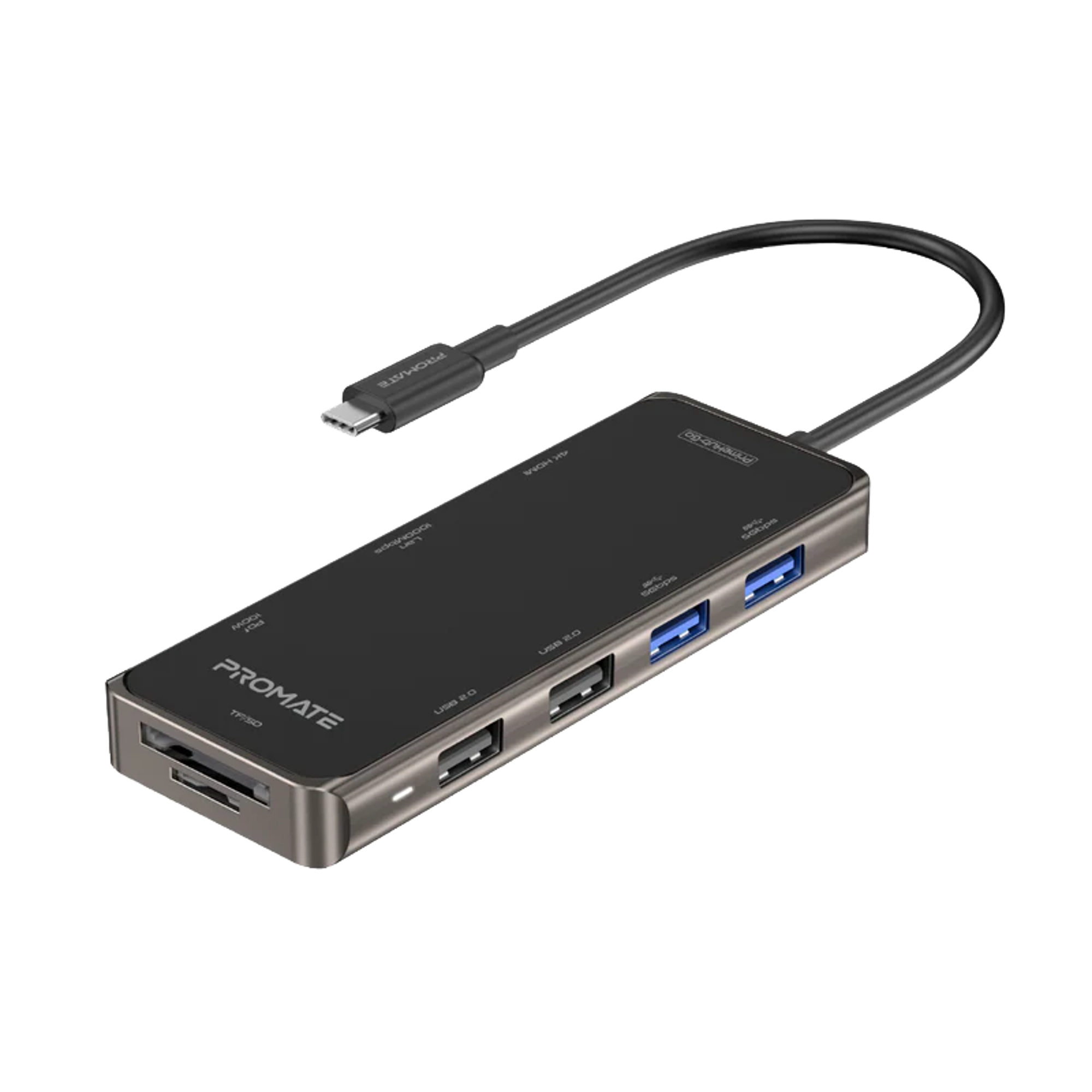 PROMATE 9 in 1 Ultra Compact Multiport Hub 100W Power Delivery - Best Prices