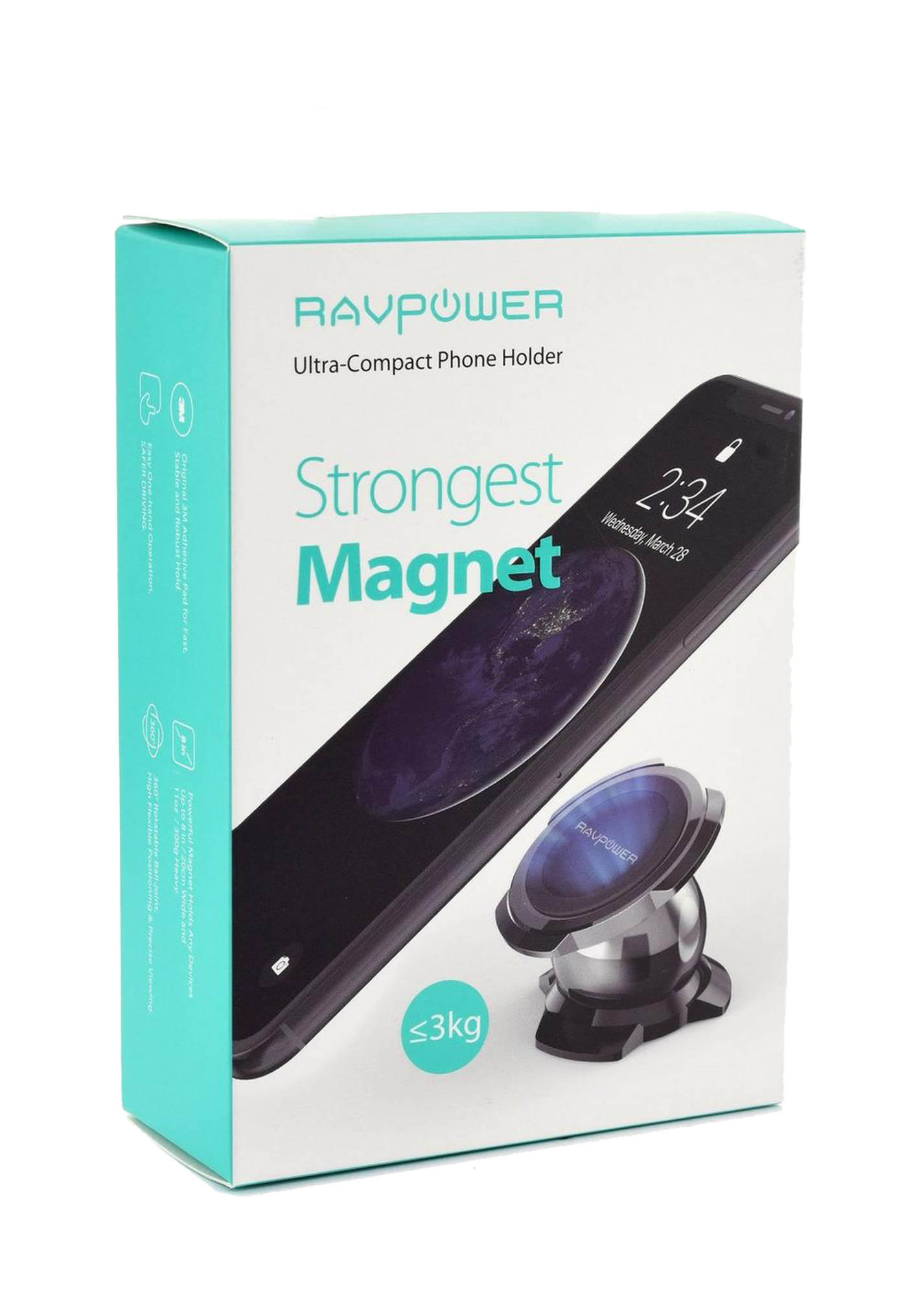 RAVPower RP-SH003 Ultra-Compact Magnetic Car Phone Holder - Best Prices