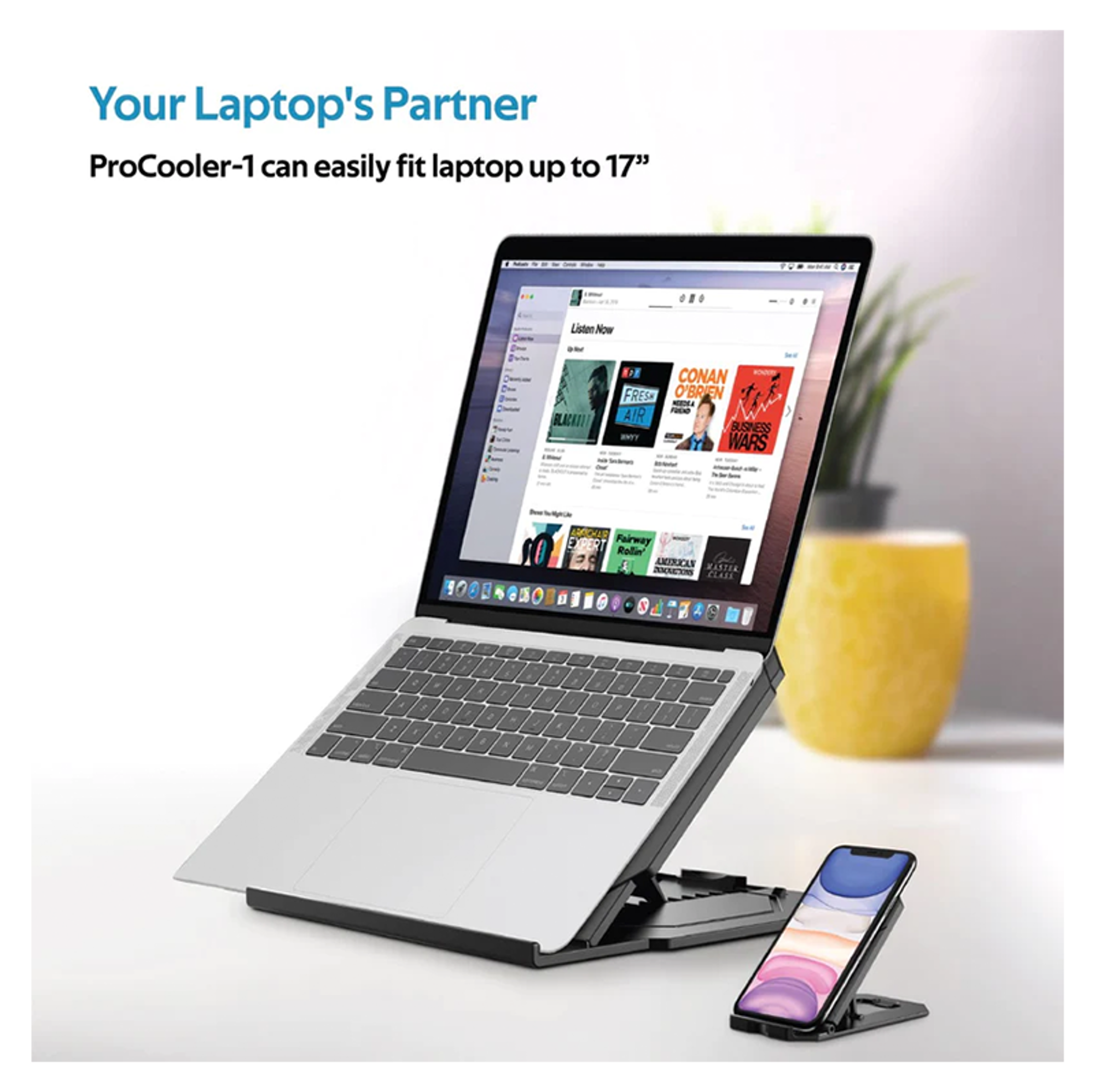 PROMATE Foldable Laptop and Smartphone Riser Stand - Best Prices