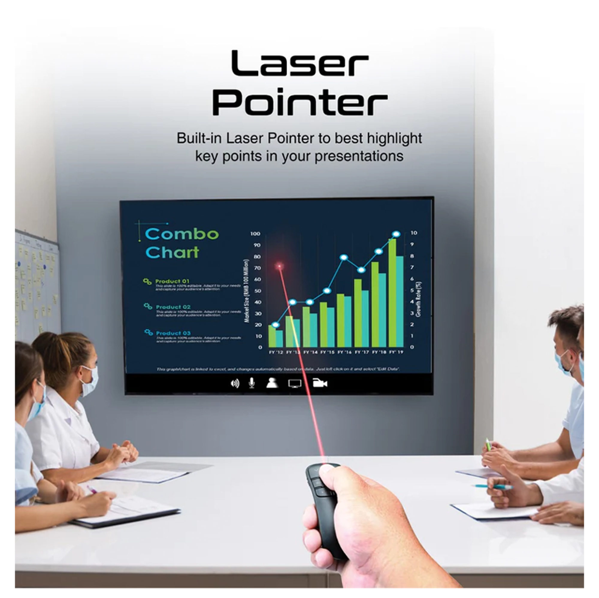 PROMATE Universal Intuitive Wireless Presenter - Best Prices