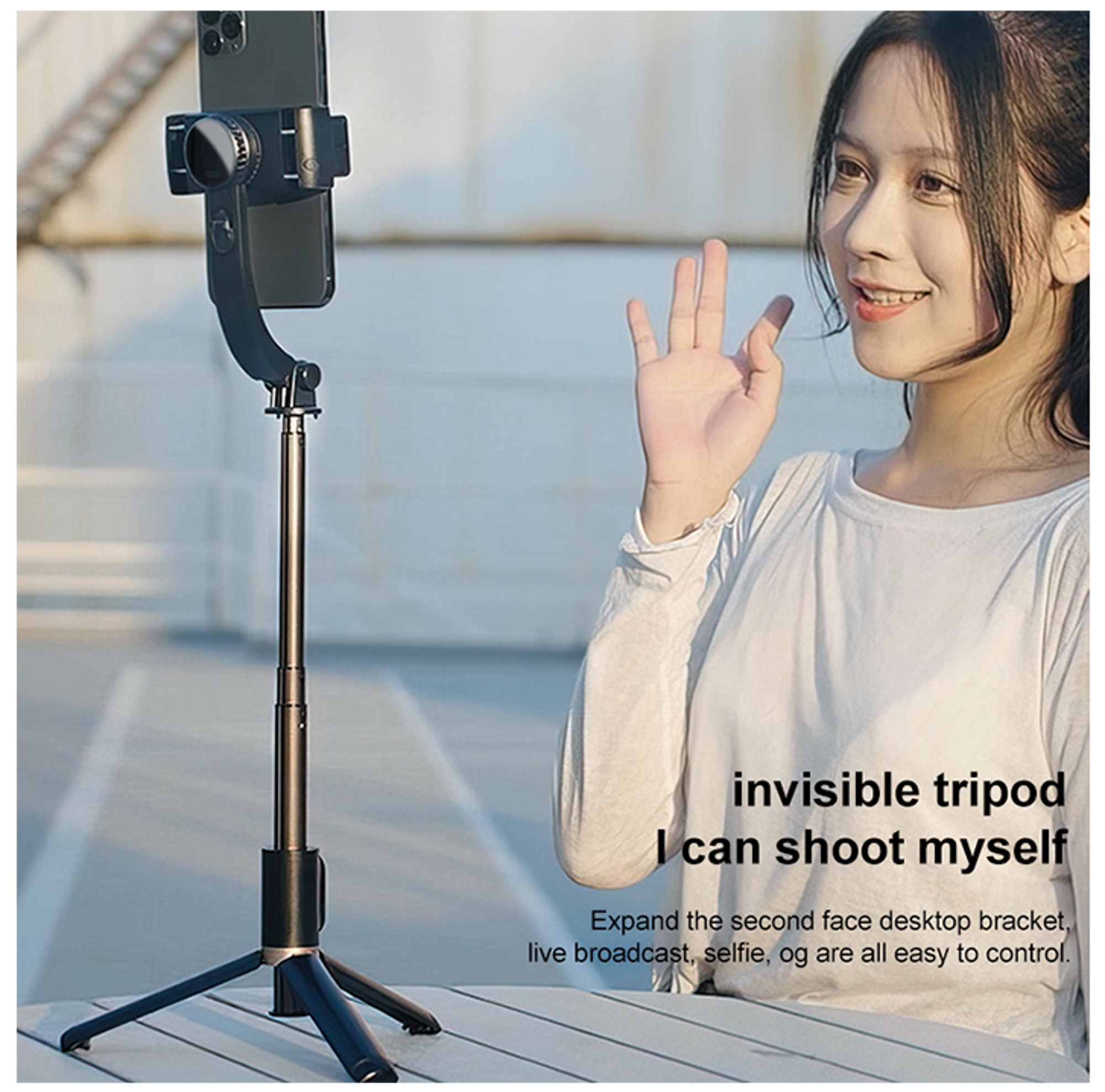 Yesido SF14 Handheld Foldable Shooting Holder Tripod Selfie Stick - Best Prices