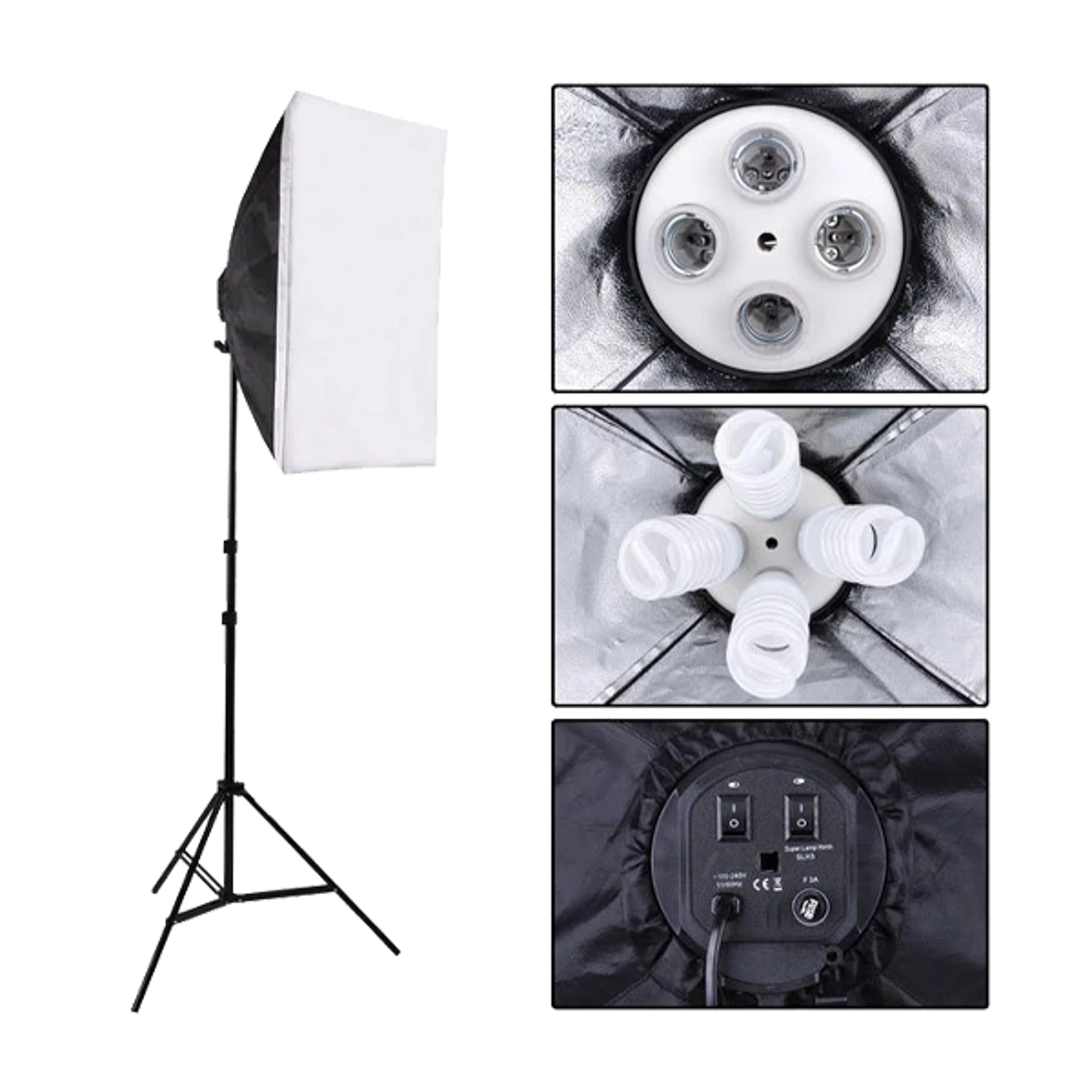 Continuous Lighting Softbox + Stand Light 2m Heavy Duty - Best Prices