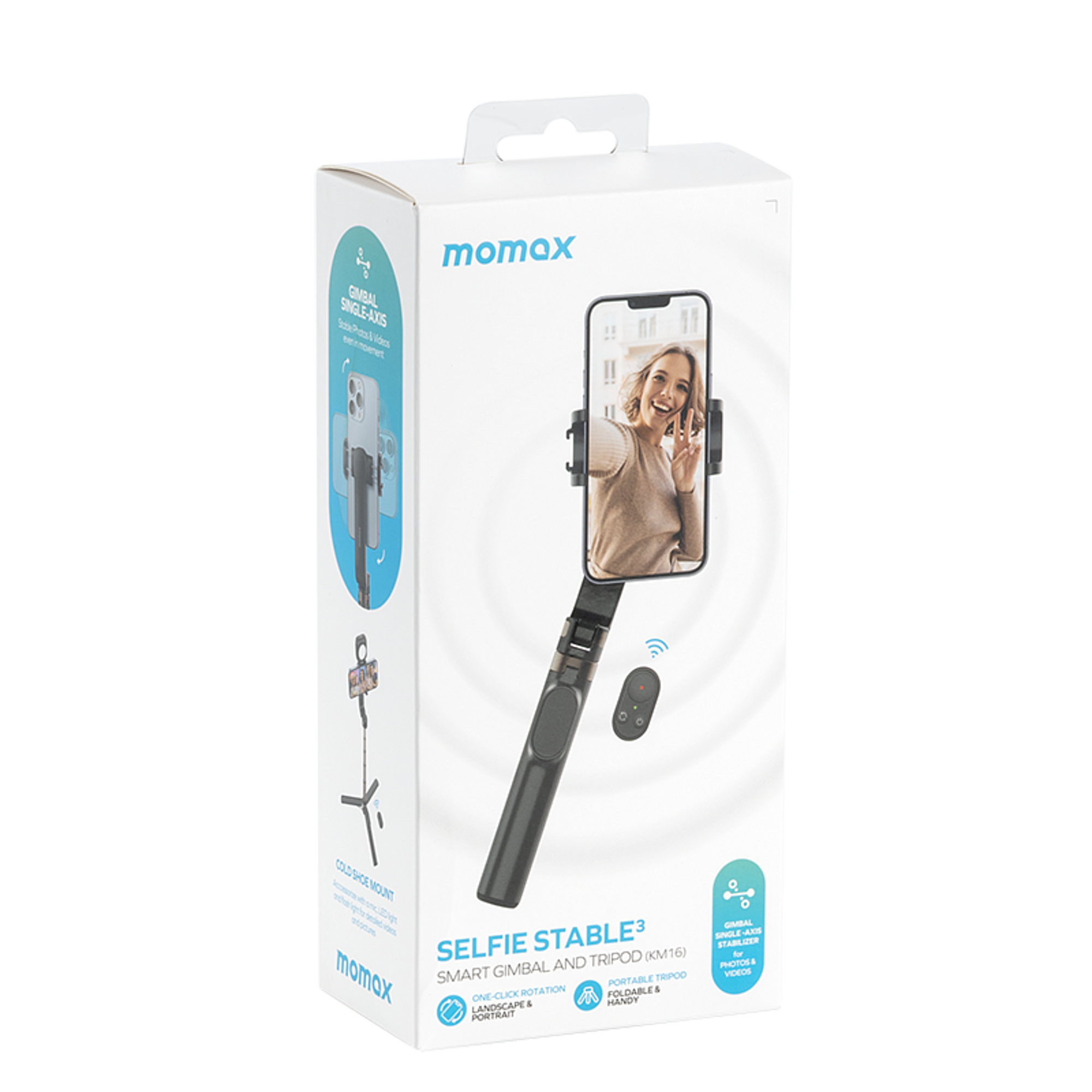 Momax Selfie Stable 3 Smartphone Gimbal w/ Tripod - Best Prices