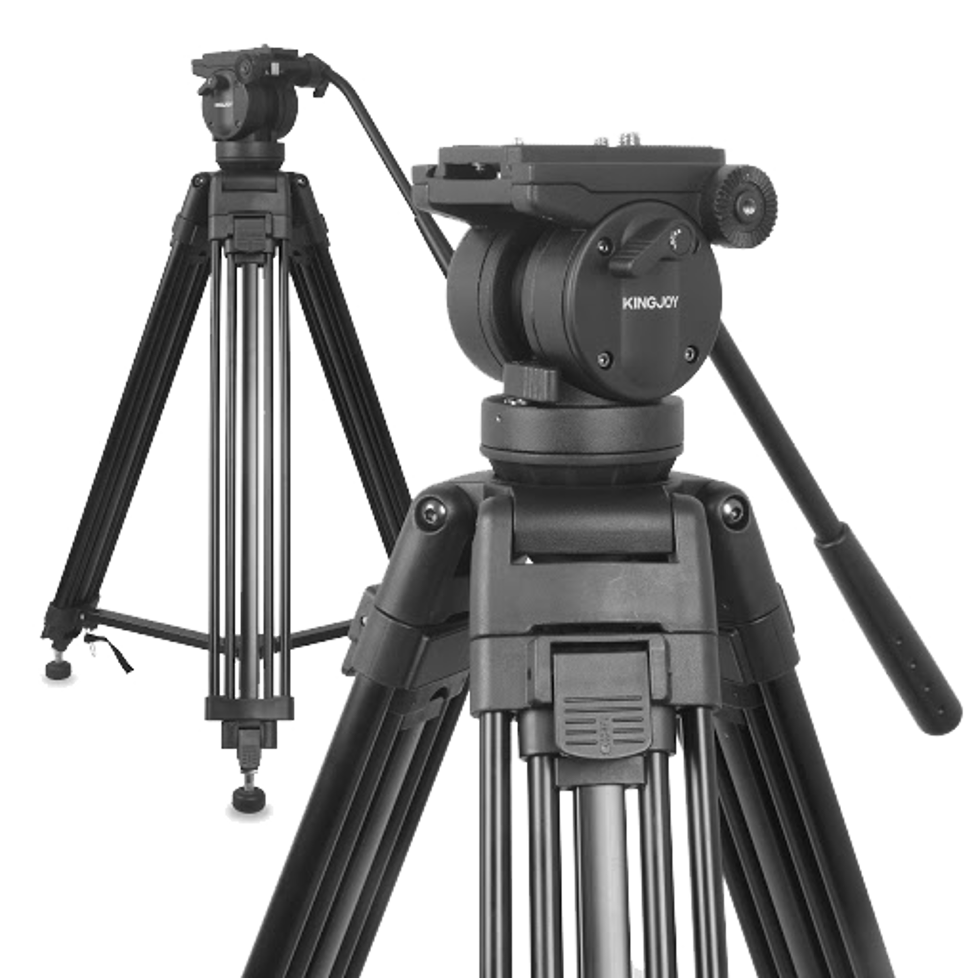 Kingjoy VT-2500 Professional Video Tripod with Fluid Video Head - Best Prices