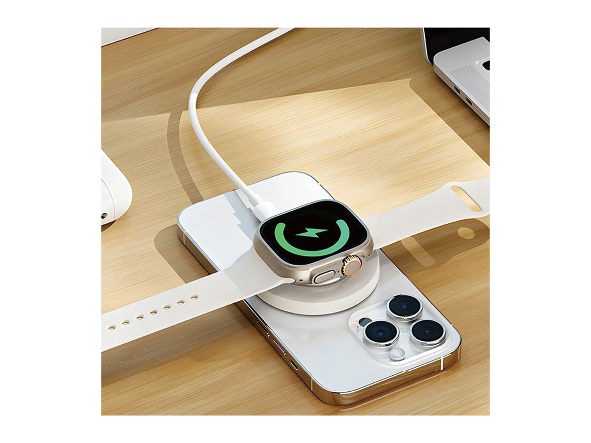 WiWU Wi-W027 3 in 1 Magnetic Wireless Charger 15W - Best Prices