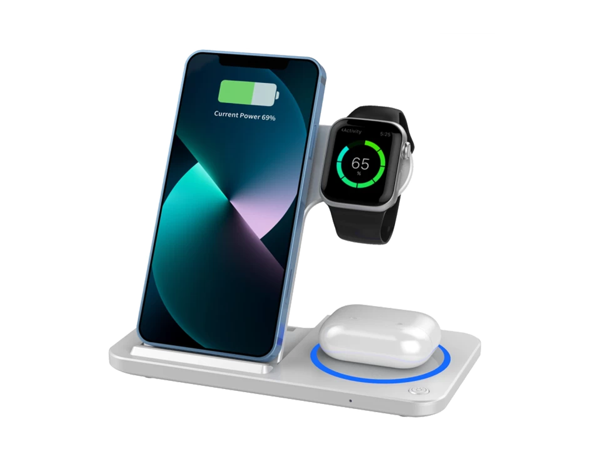 WiWU Wi-W020 Foldable 3 in 1 Wireless Charger 15W - Best Prices