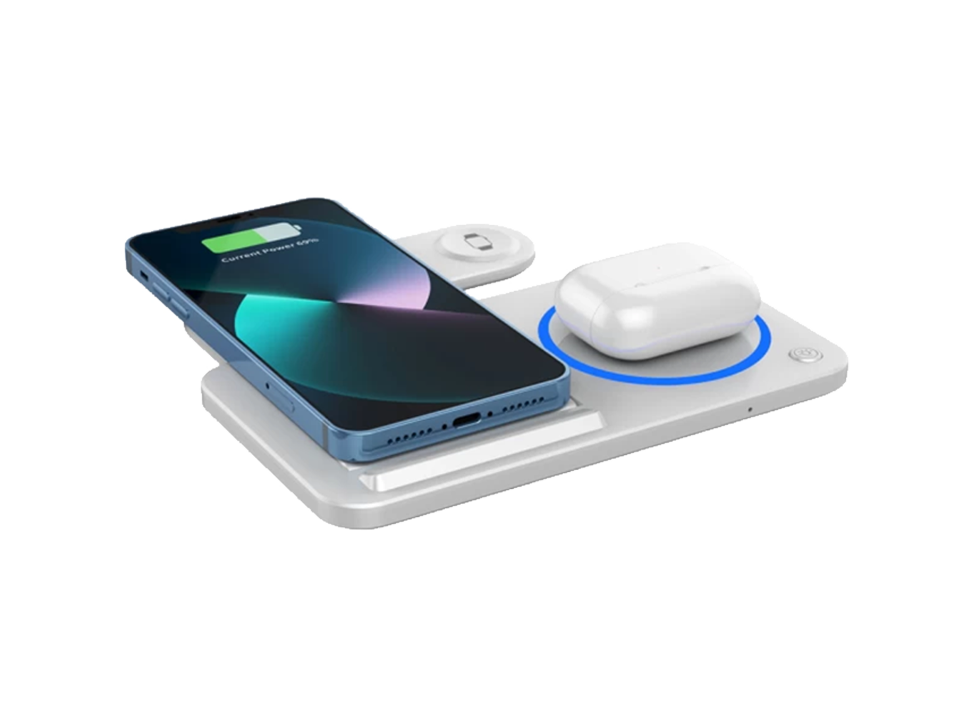 WiWU Wi-W020 Foldable 3 in 1 Wireless Charger 15W - Best Prices