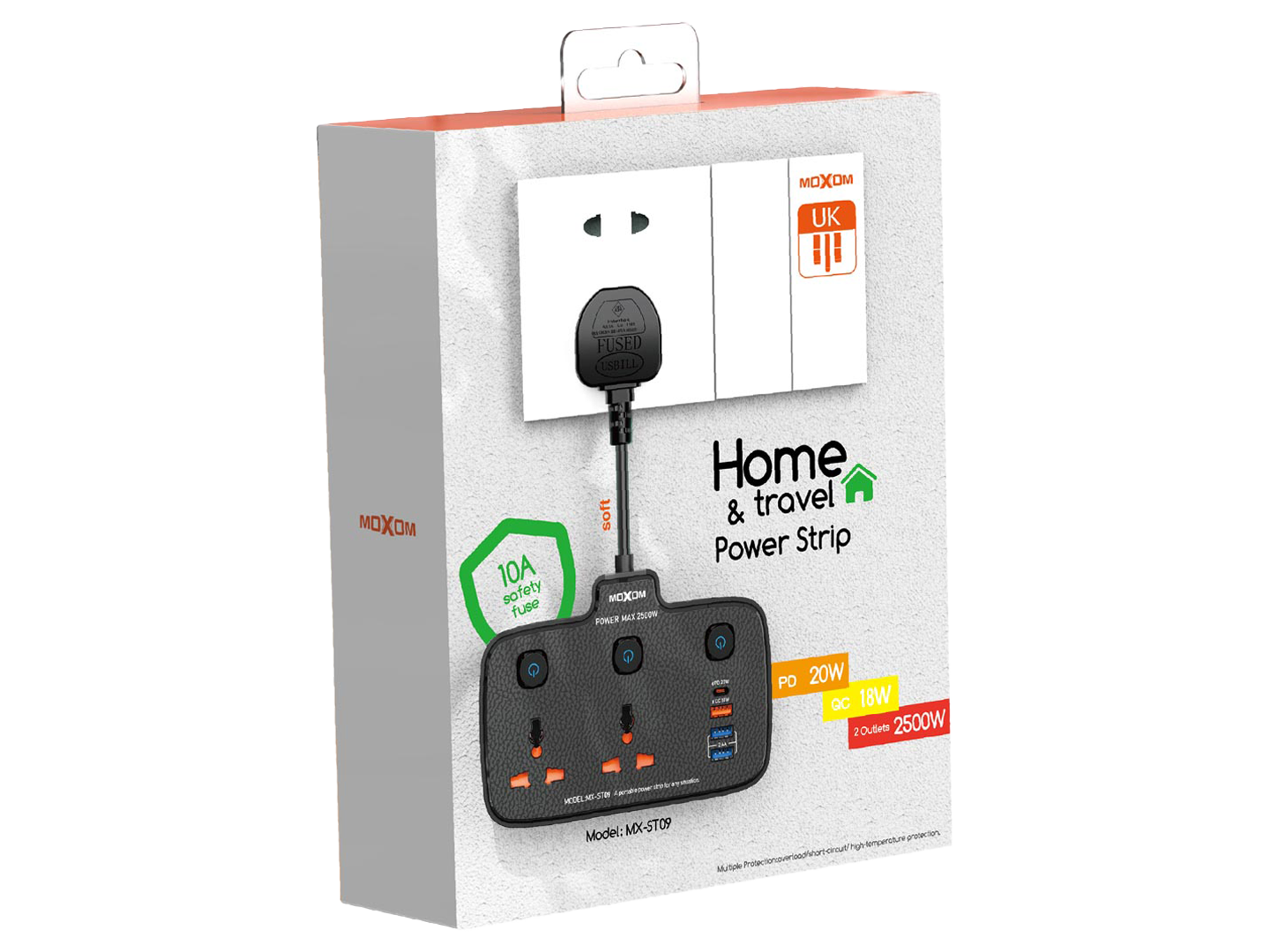 Moxom MX-ST09 Home & Travel Power Strip - Best Prices