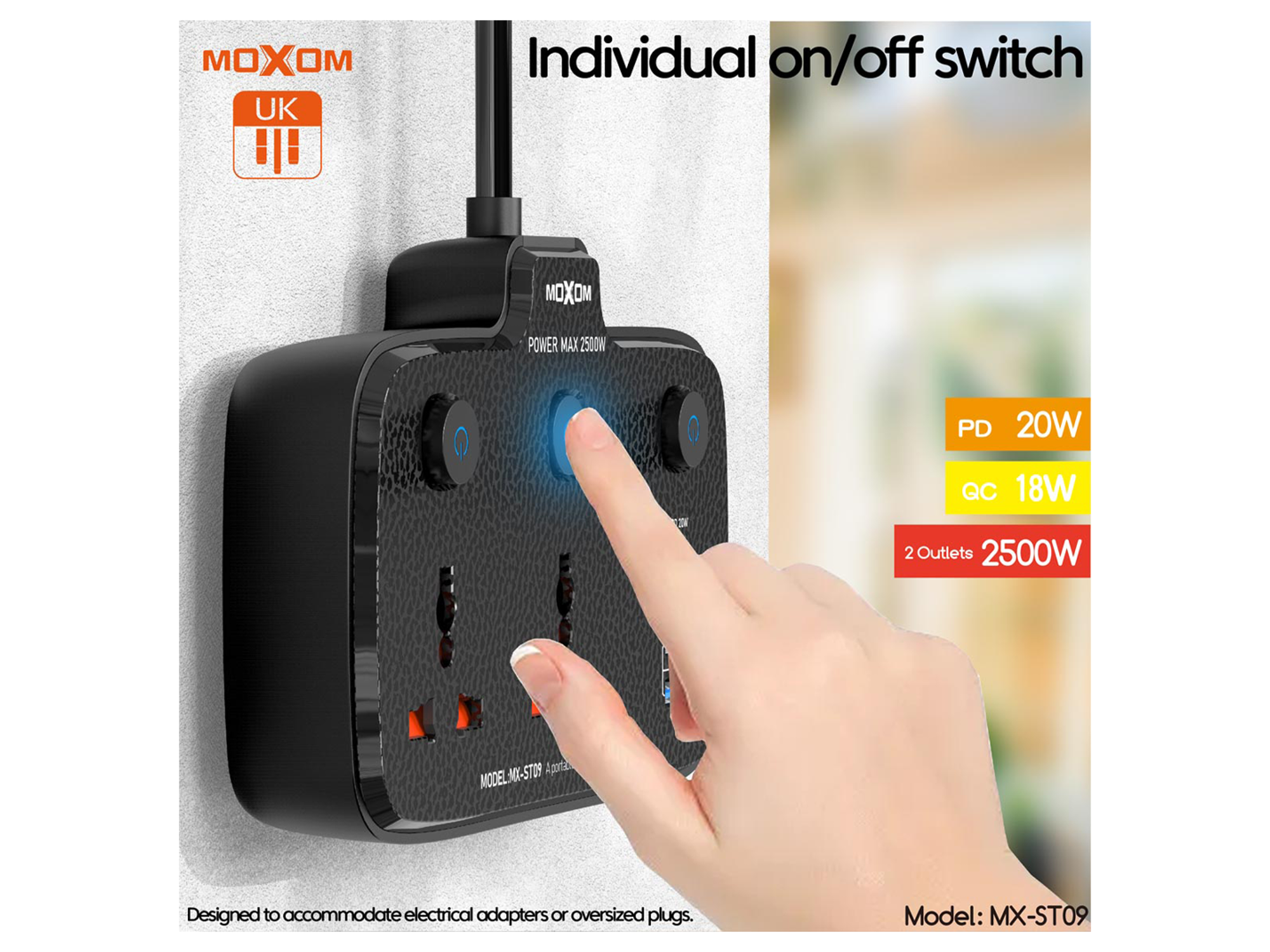 Moxom MX-ST09 Home & Travel Power Strip - Best Prices