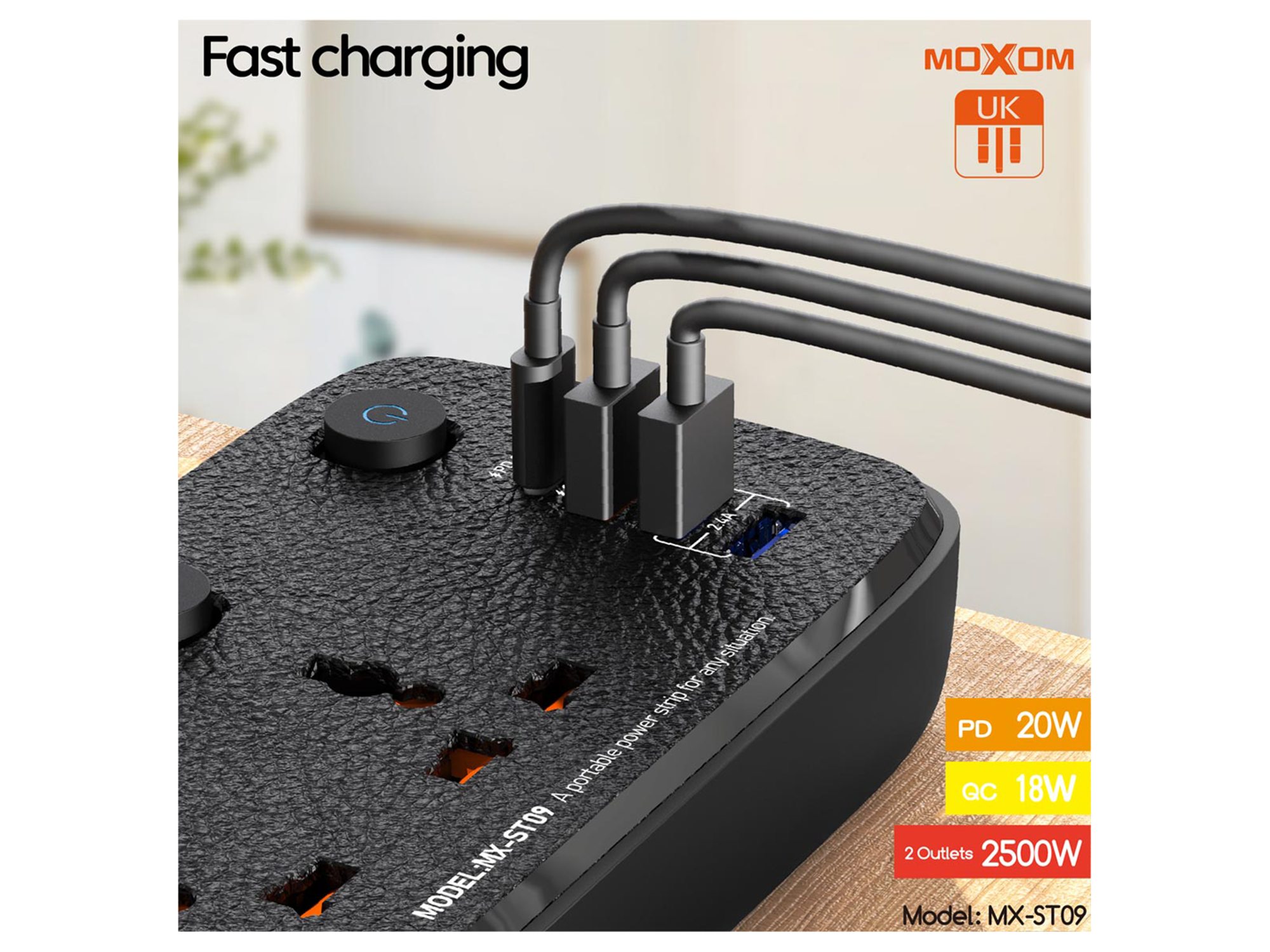 Moxom MX-ST09 Home & Travel Power Strip - Best Prices