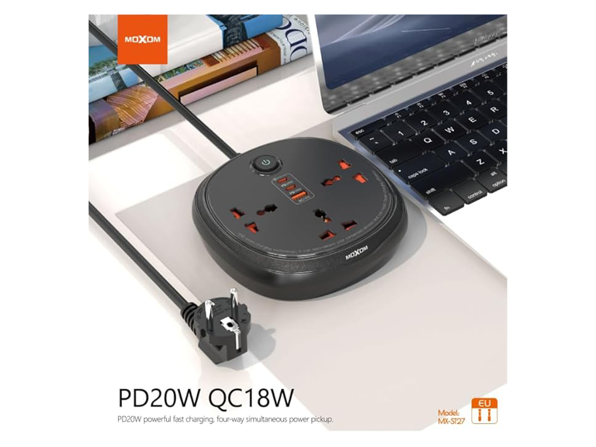 موكسوم PD20W - ST27 شريط طاقة 6 في 1 - أفضل سعر