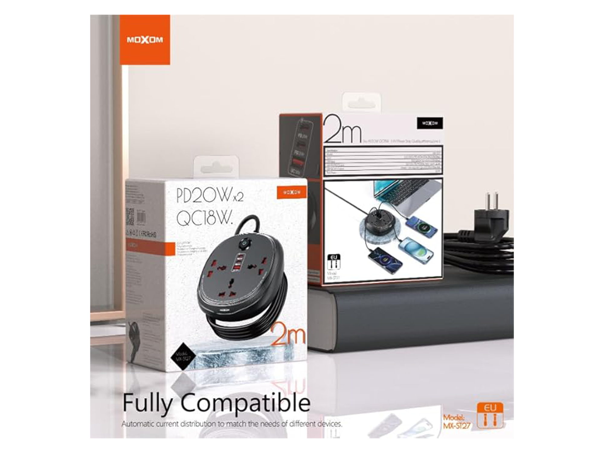 موكسوم PD20W - ST27 شريط طاقة 6 في 1 - أفضل سعر