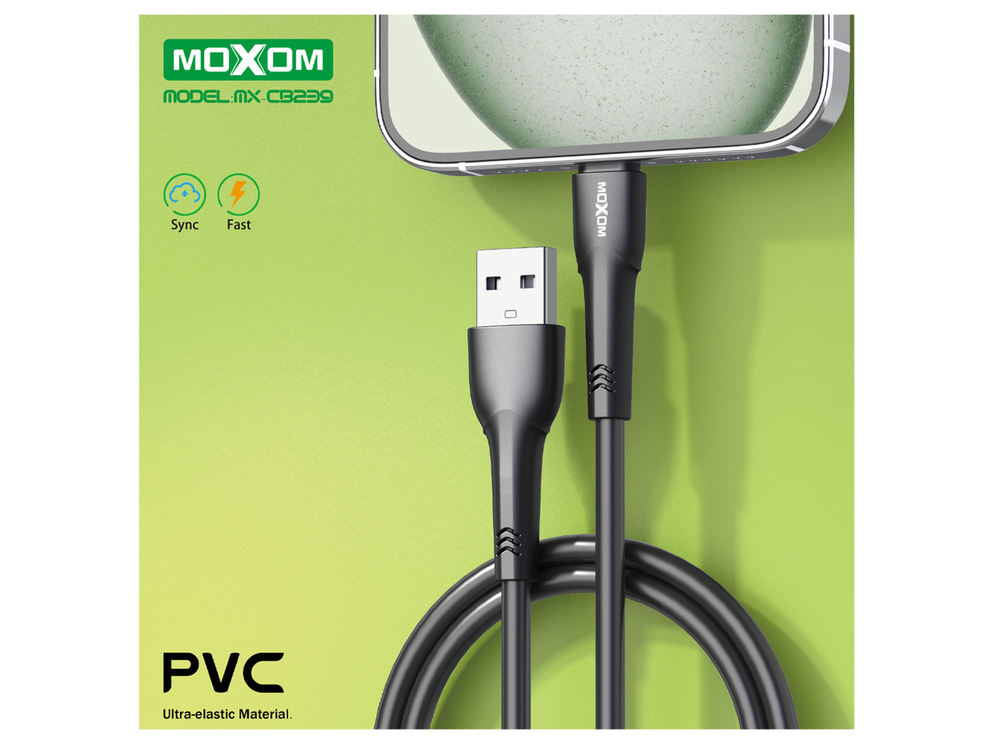 موكسوم MX-CB239 3A كيبل بيانات سريع من مادة PVC - أفضل سعر
