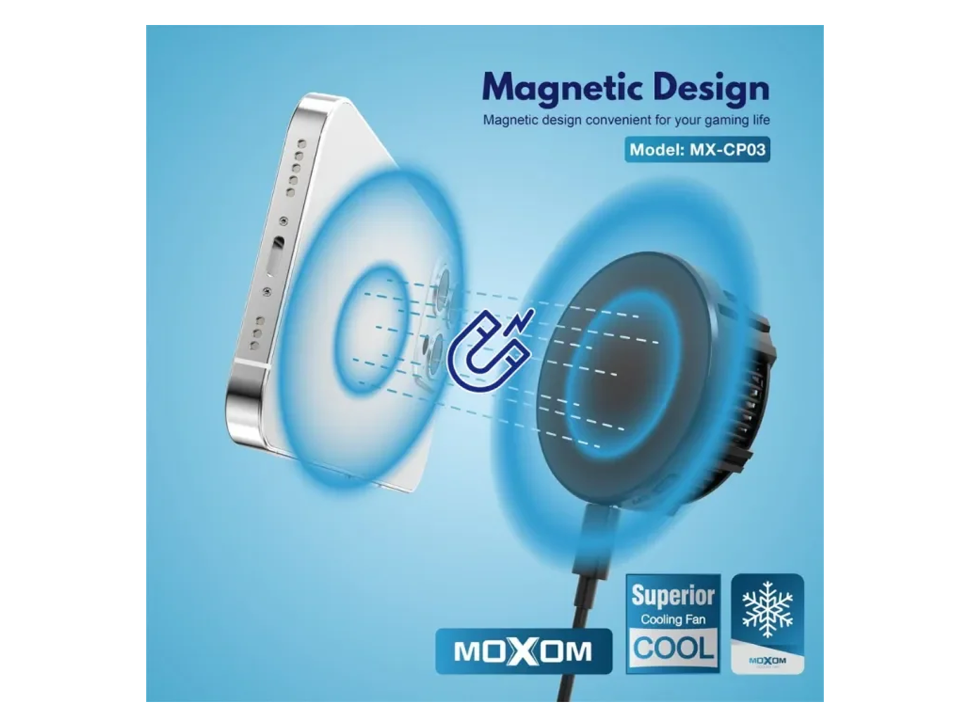 Moxom MX-cp03 Magnetic Phone Cooler - Best Prices