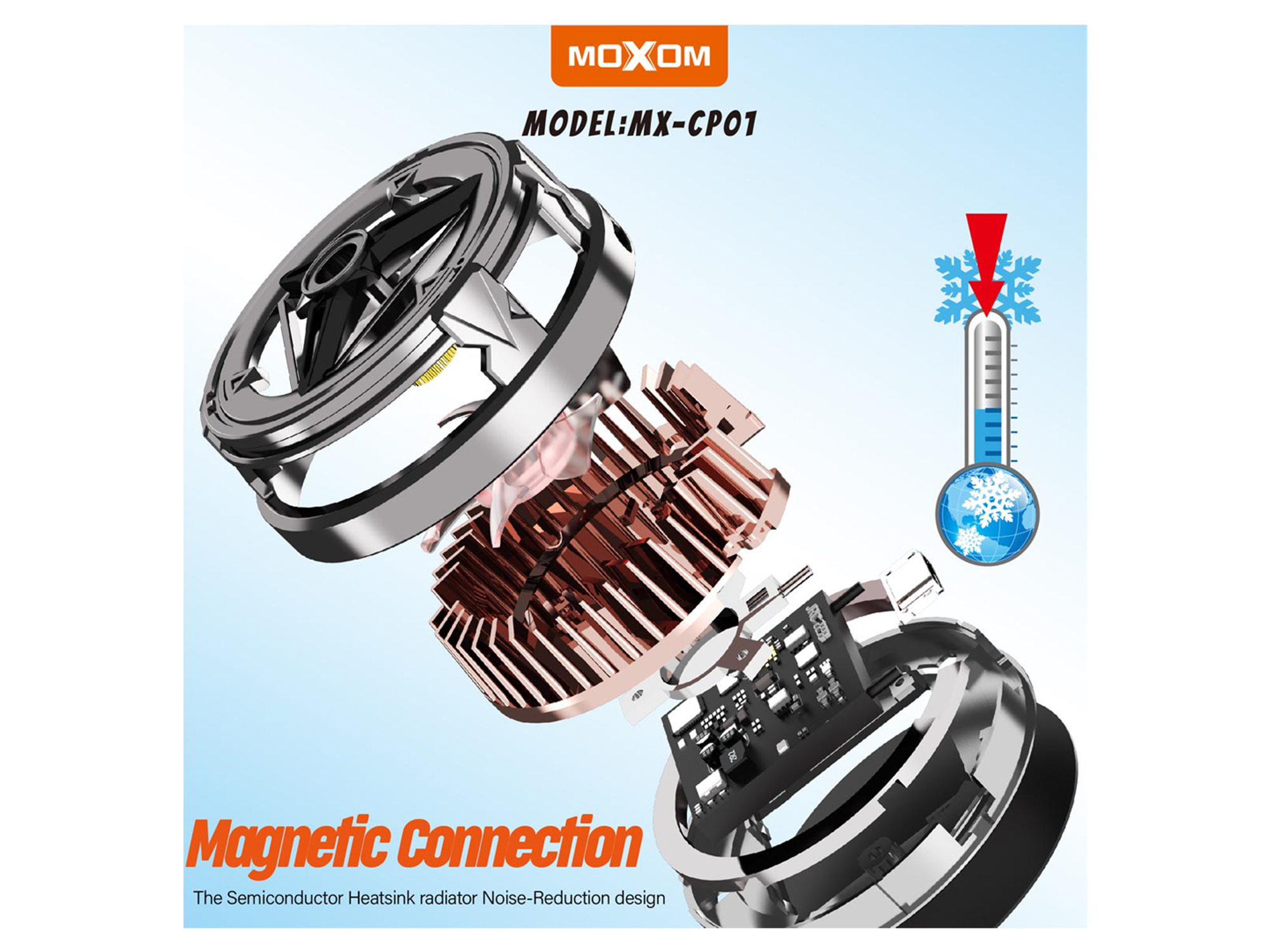 Moxom MX-cp01 Magnetic Phone Cooler - Best Prices