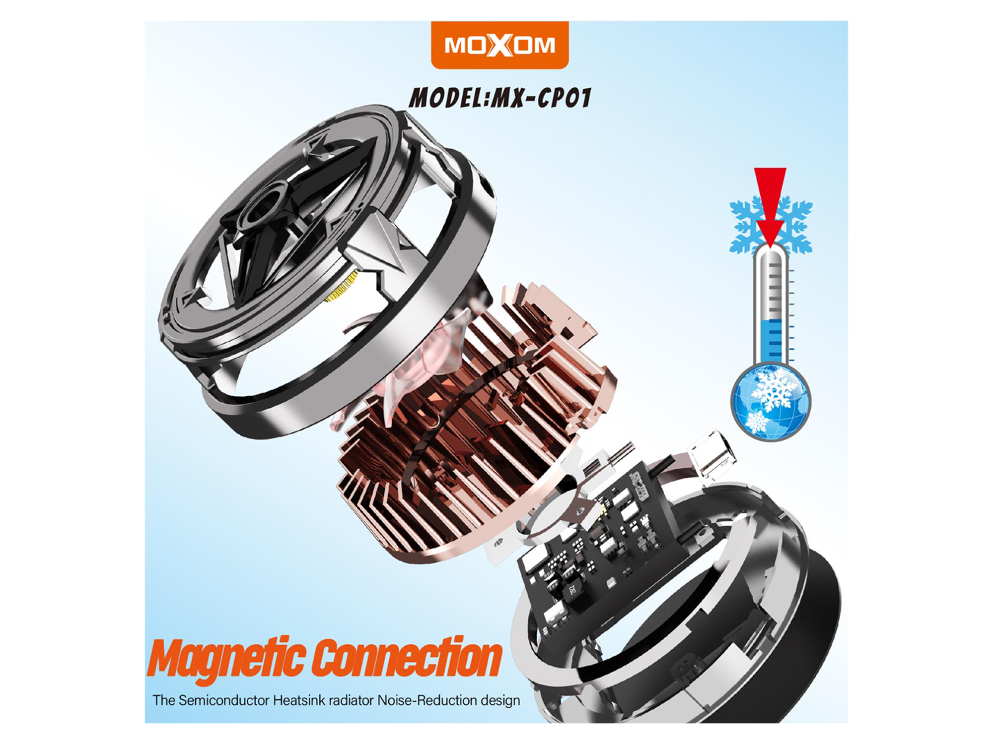 Moxom MX-cp01 Magnetic Phone Cooler - Best Prices