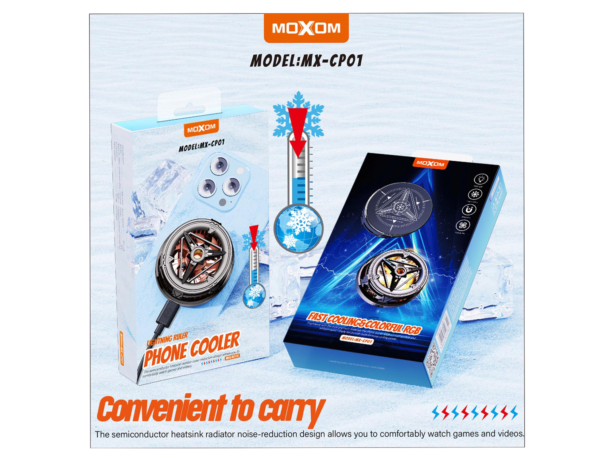 Moxom MX-cp01 Magnetic Phone Cooler - Best Prices