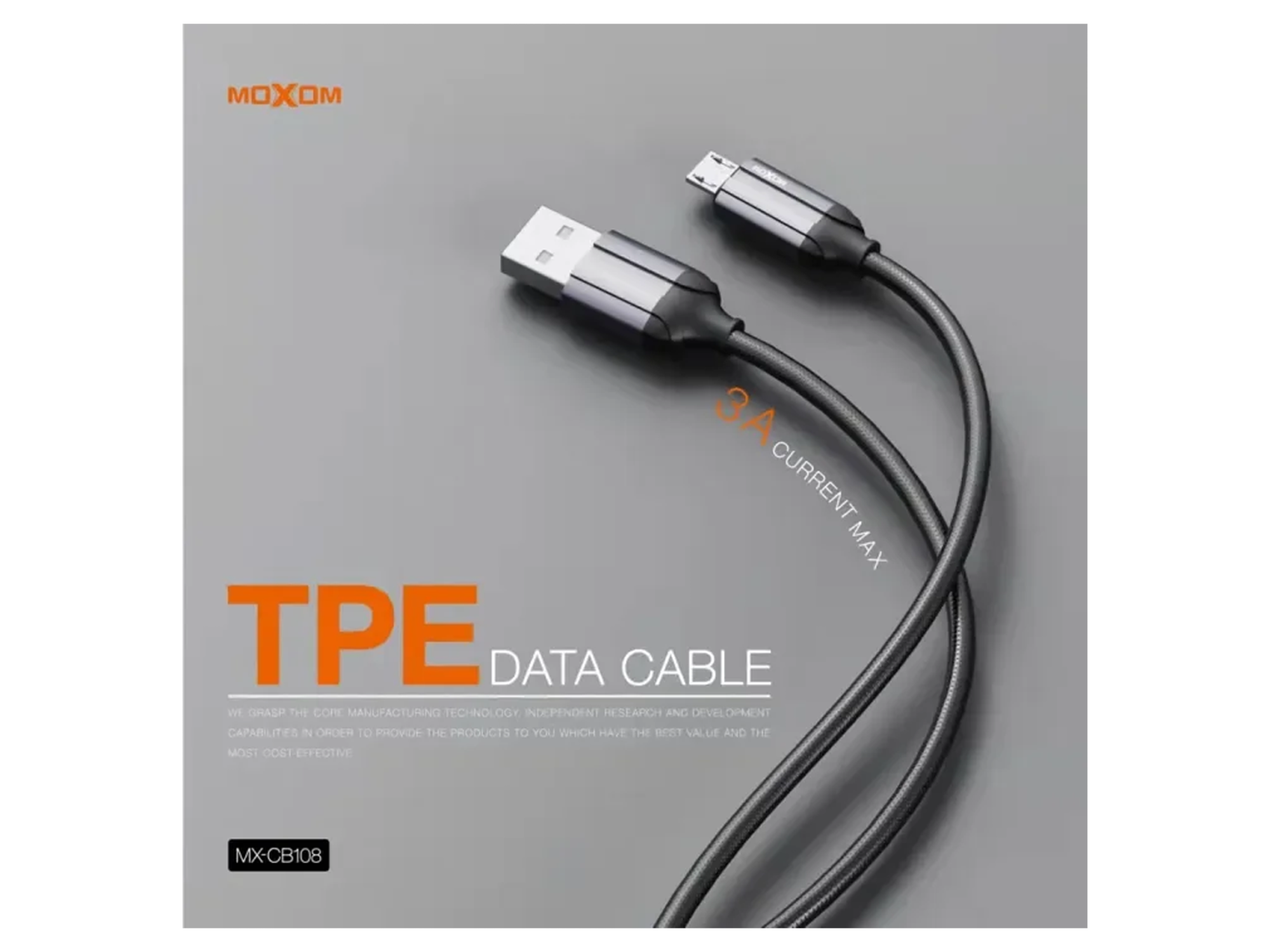 موكسوم MX-CB108 TPE كيبل بيانات يو اس بي الى تايب سي - أفضل سعر