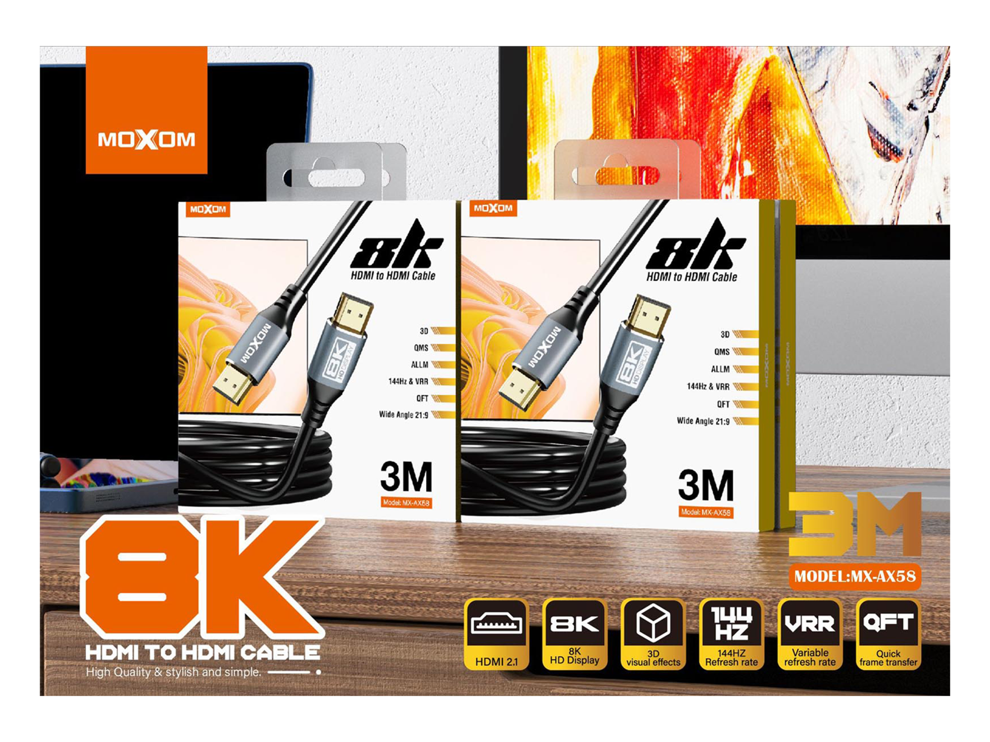 موكسم MX-AX58 8k اتش دي ام اي الى اتش دي ام اي - أفضل سعر