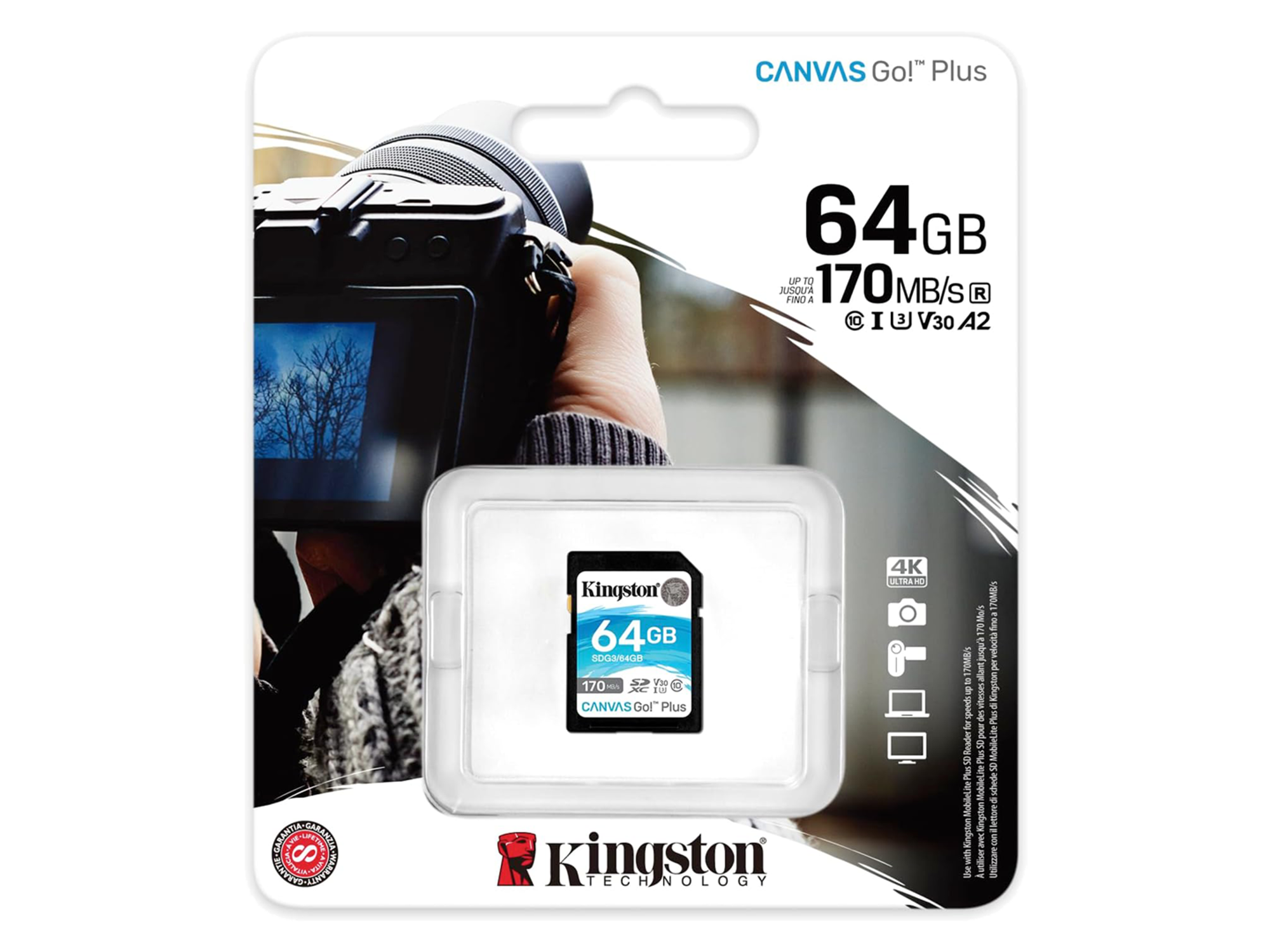 Kingston Canvas Go! Plus UHS-I SDXC Memory Card 64GB - Best Prices
