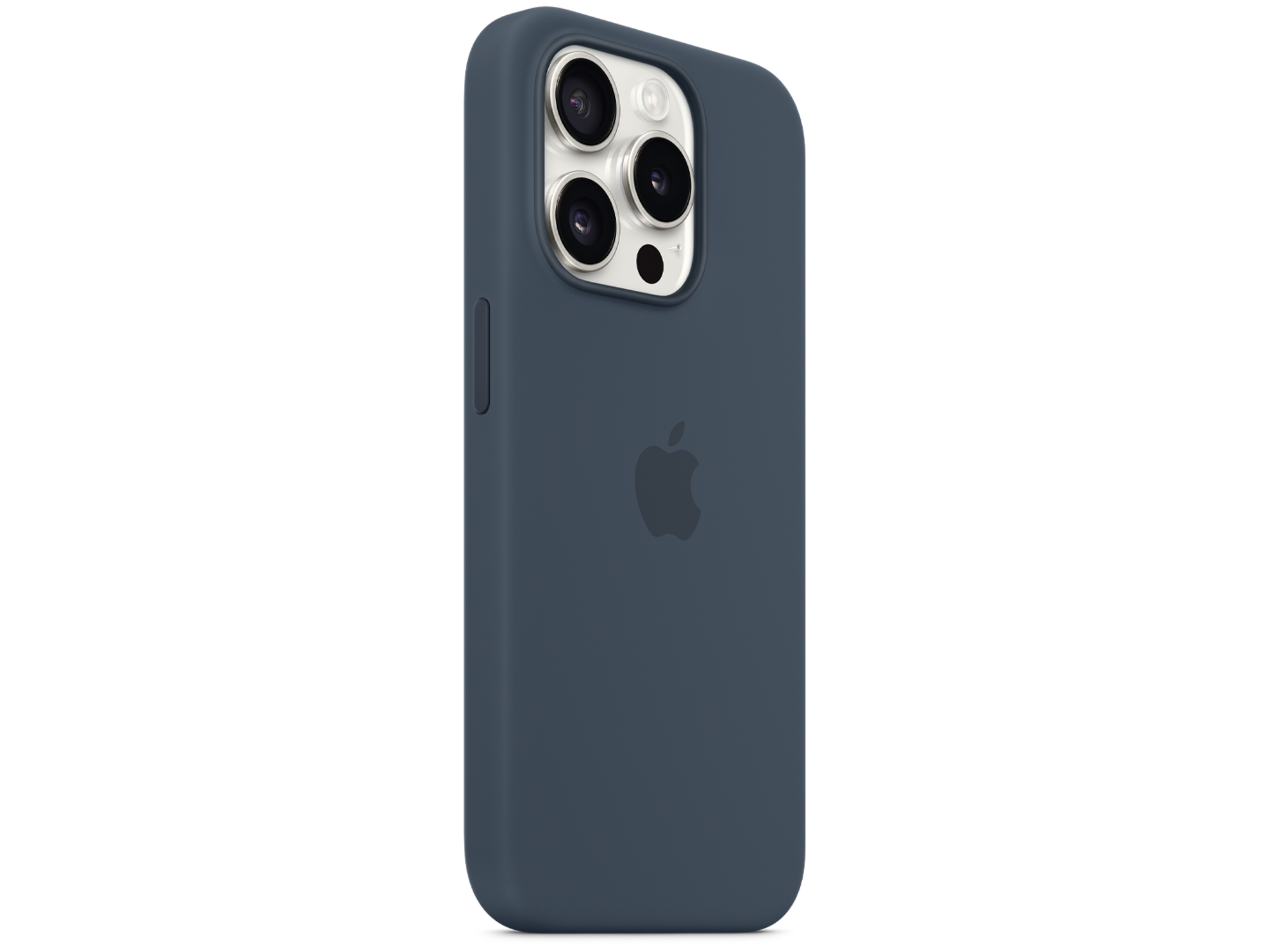 iPhone 15 Pro Silicone Case with MagSafe Storm Blue - Best Prices
