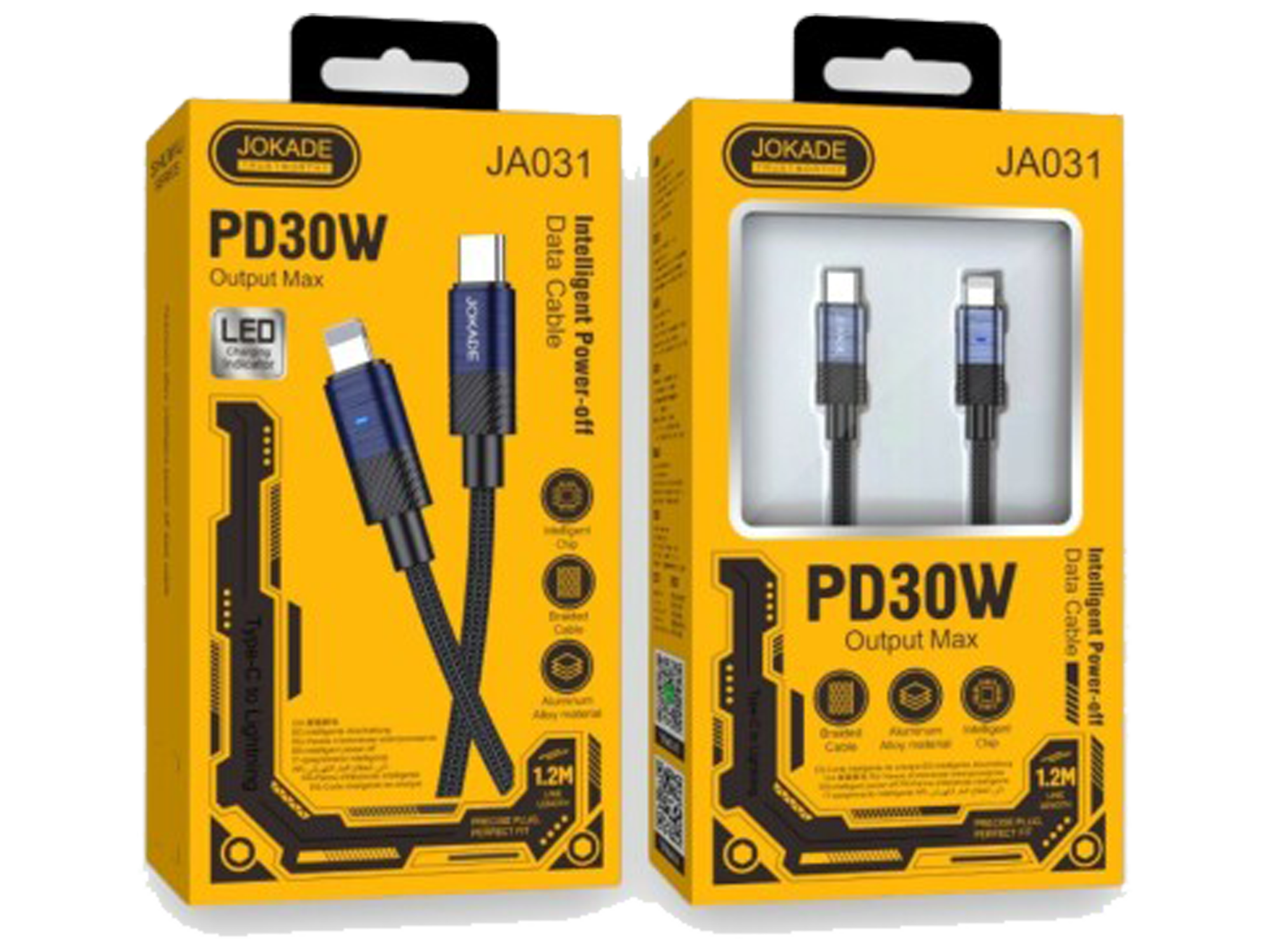 كابل شحن سريع وبيانات بخاصية إيقاف التشغيل الذكي JOKADE JA031 PD30W (1.2 متر) - أفضل سعر