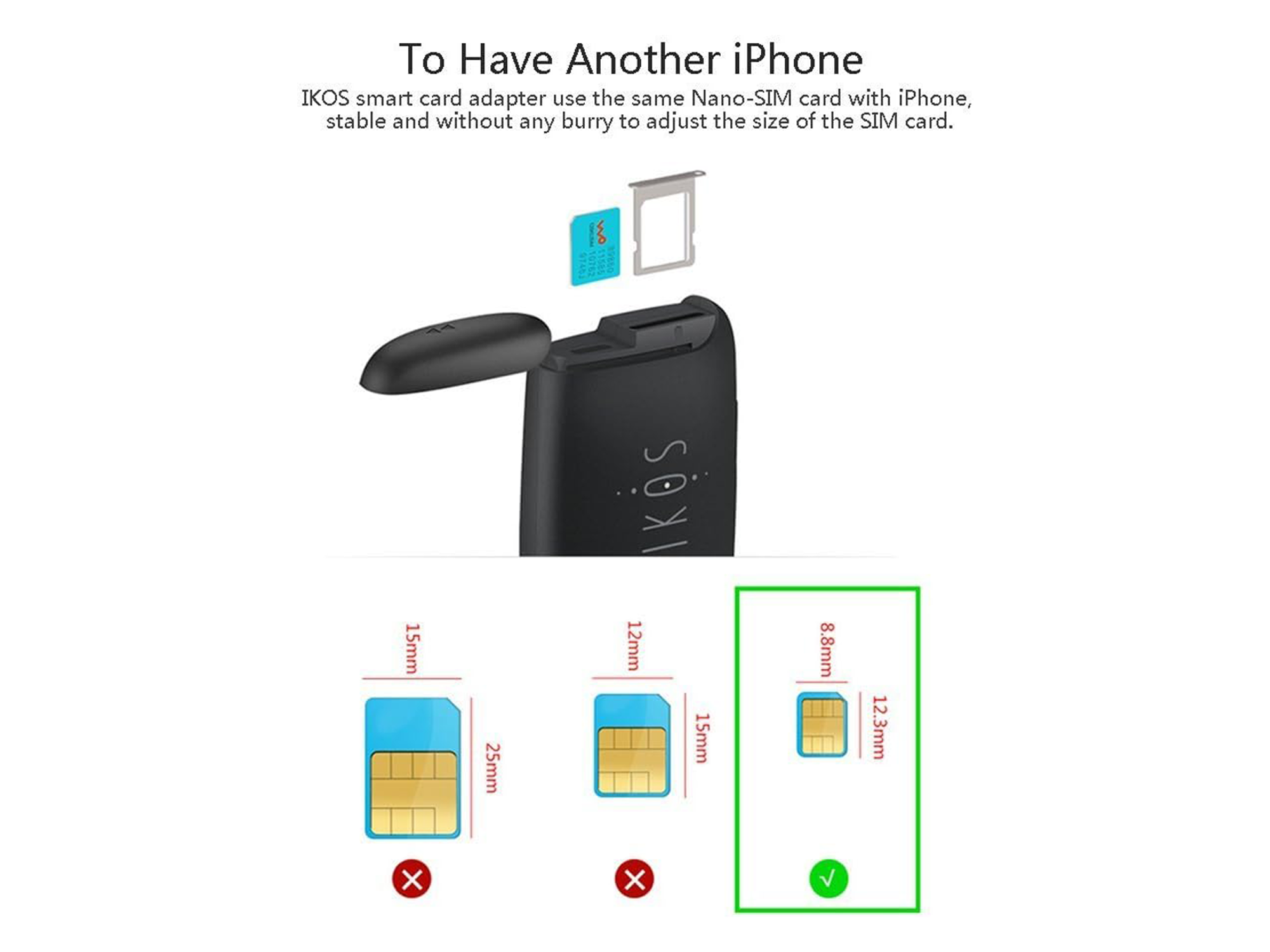 IKOS Bluetooth Active SIM Adapter - Best Prices