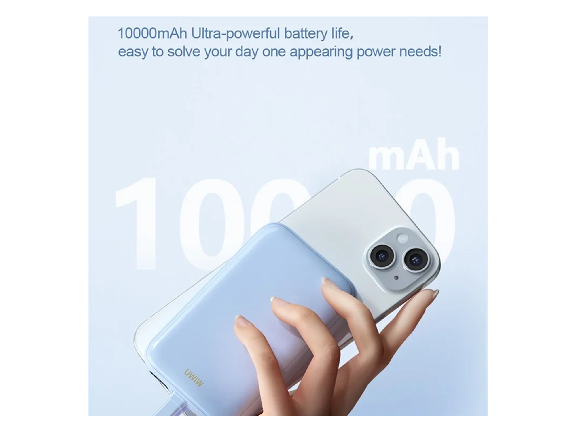 WiWU Wi-P024 10,000mAh Magnetic Wireless Charging Power Bank 20W with Cable - Best Prices