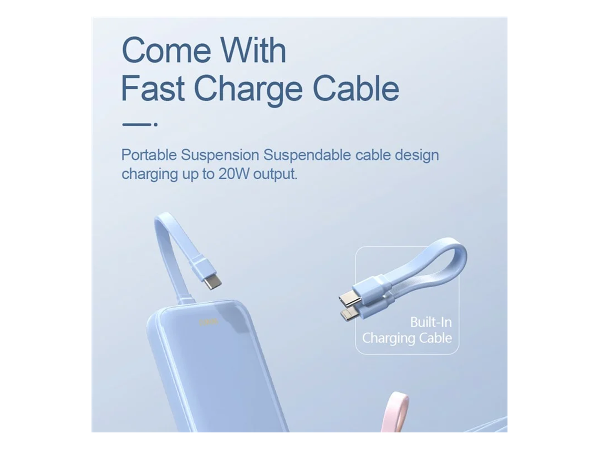 WiWU Wi-P024 10,000mAh Magnetic Wireless Charging Power Bank 20W with Cable - Best Prices