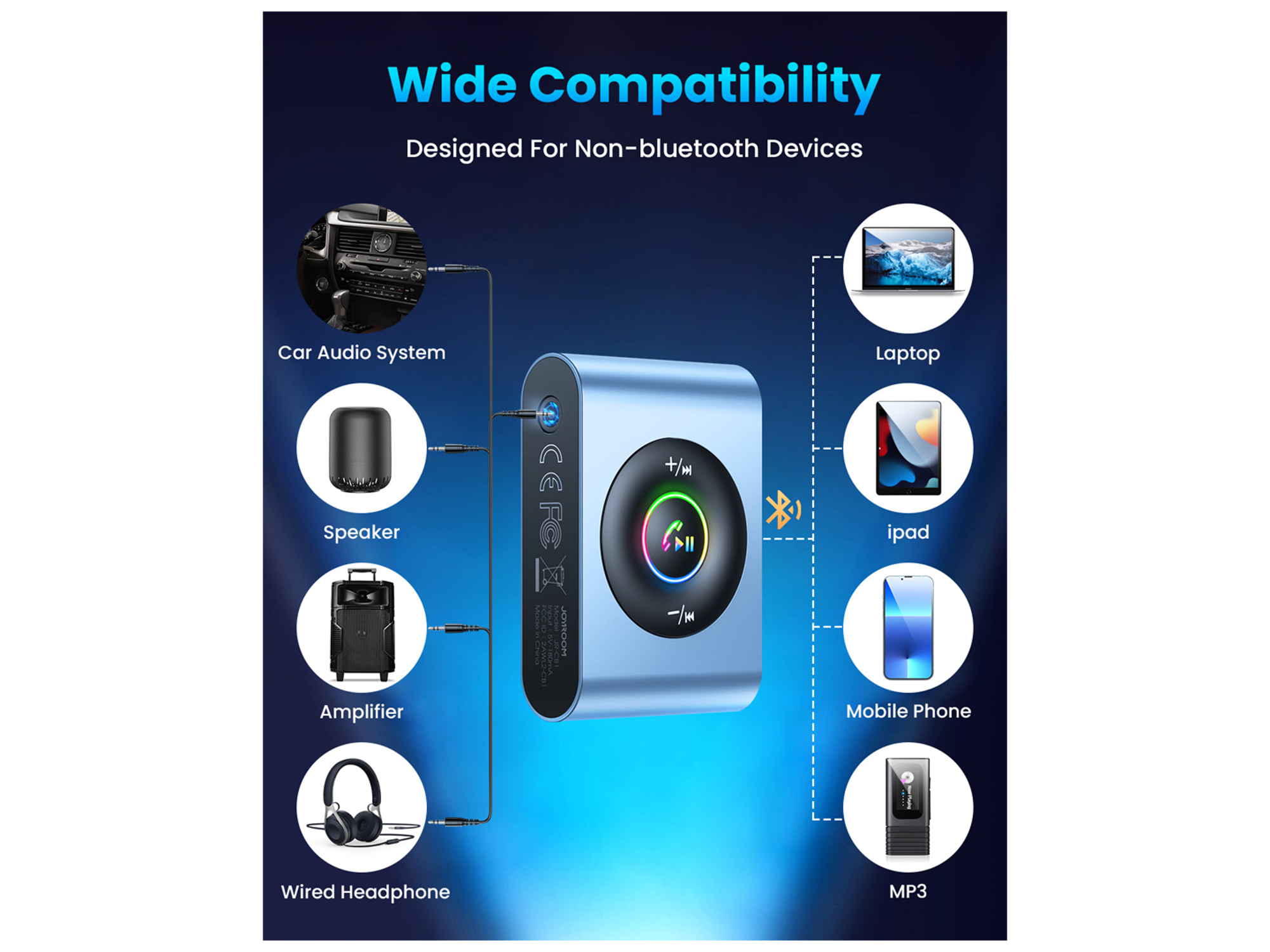 JOYROOM JR-CB1 Bluetooth Wireless Receiver for Car Stereo - Best Prices