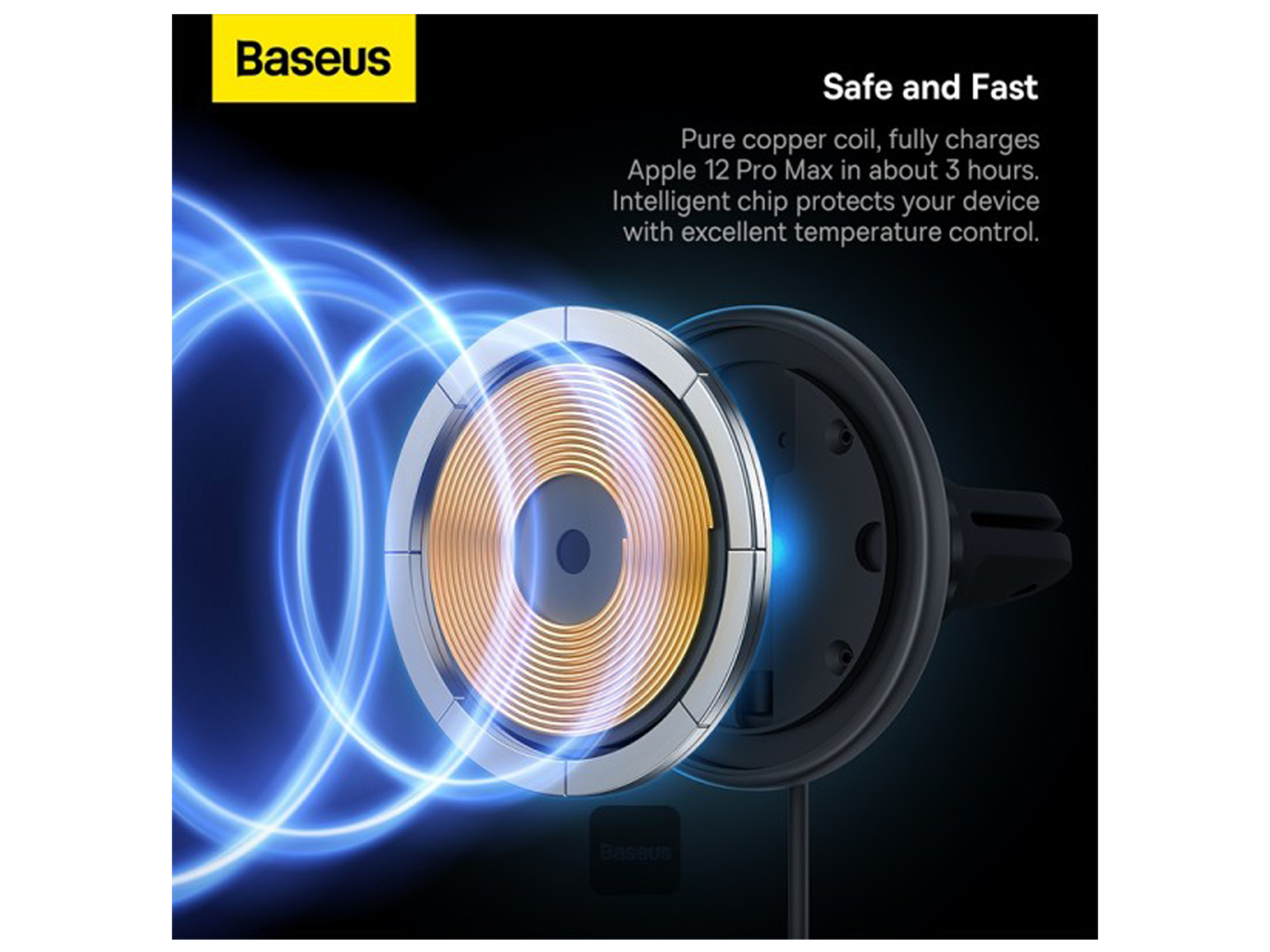 Baseus CW01 Magnetic Wireless Charging Car Mount 40W (Wireless Charging 15W+Type-C 25W) Claw Edition - Best Prices