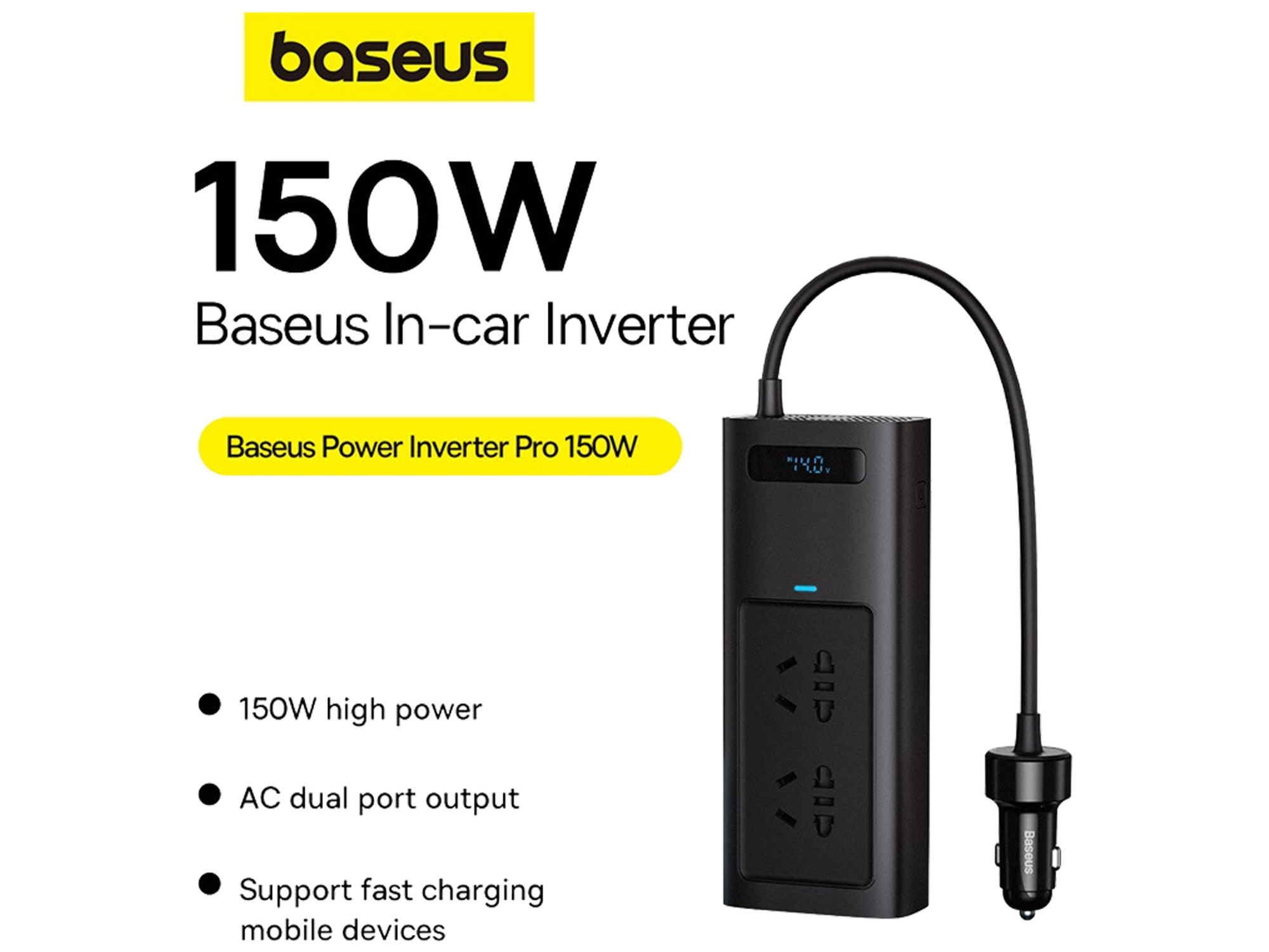 بيسوس محول طاقة برو 150واط (220V CN/EU) - أفضل سعر